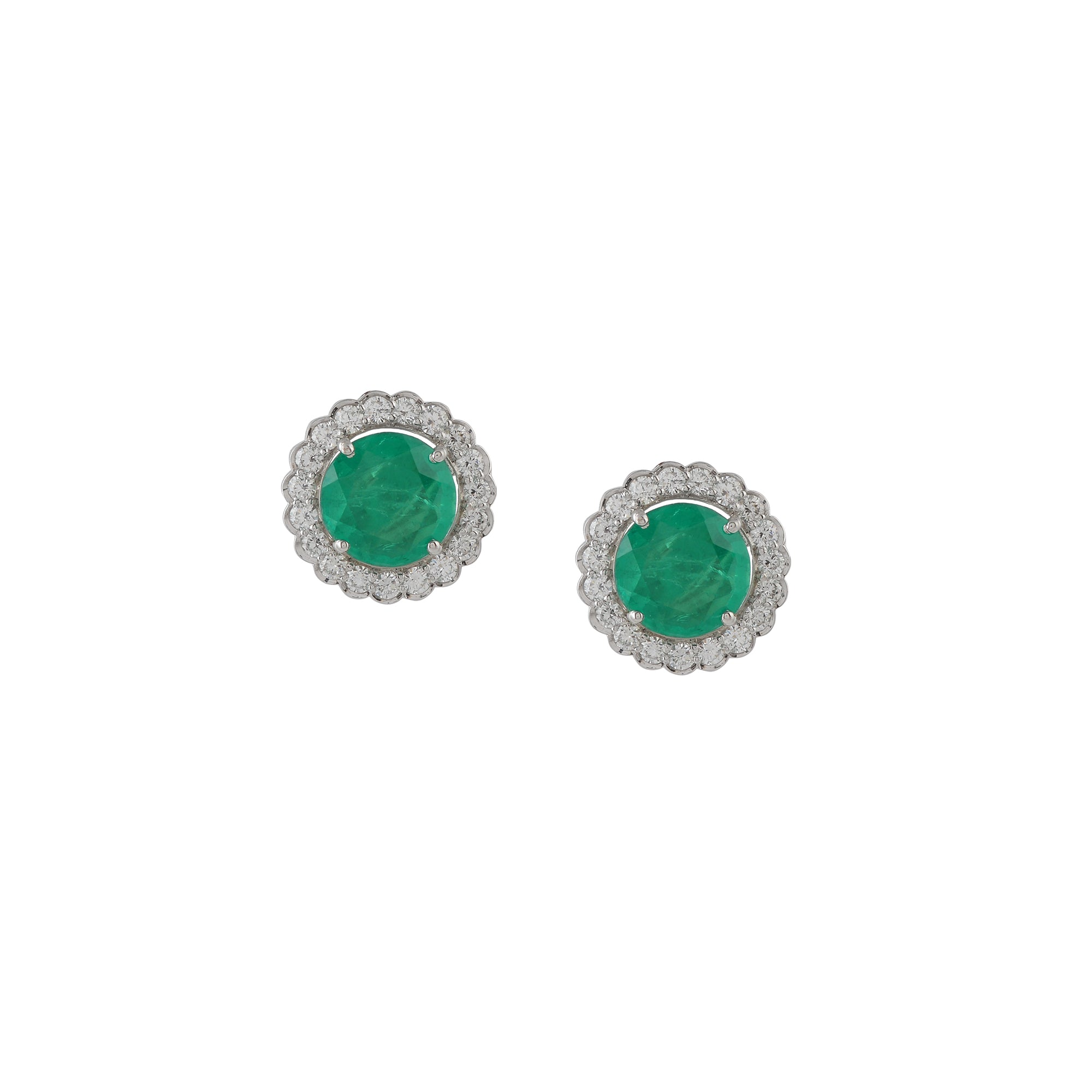 Luxurious Diamond Stud Earring - Krishna Jewellers Pearls and Gems