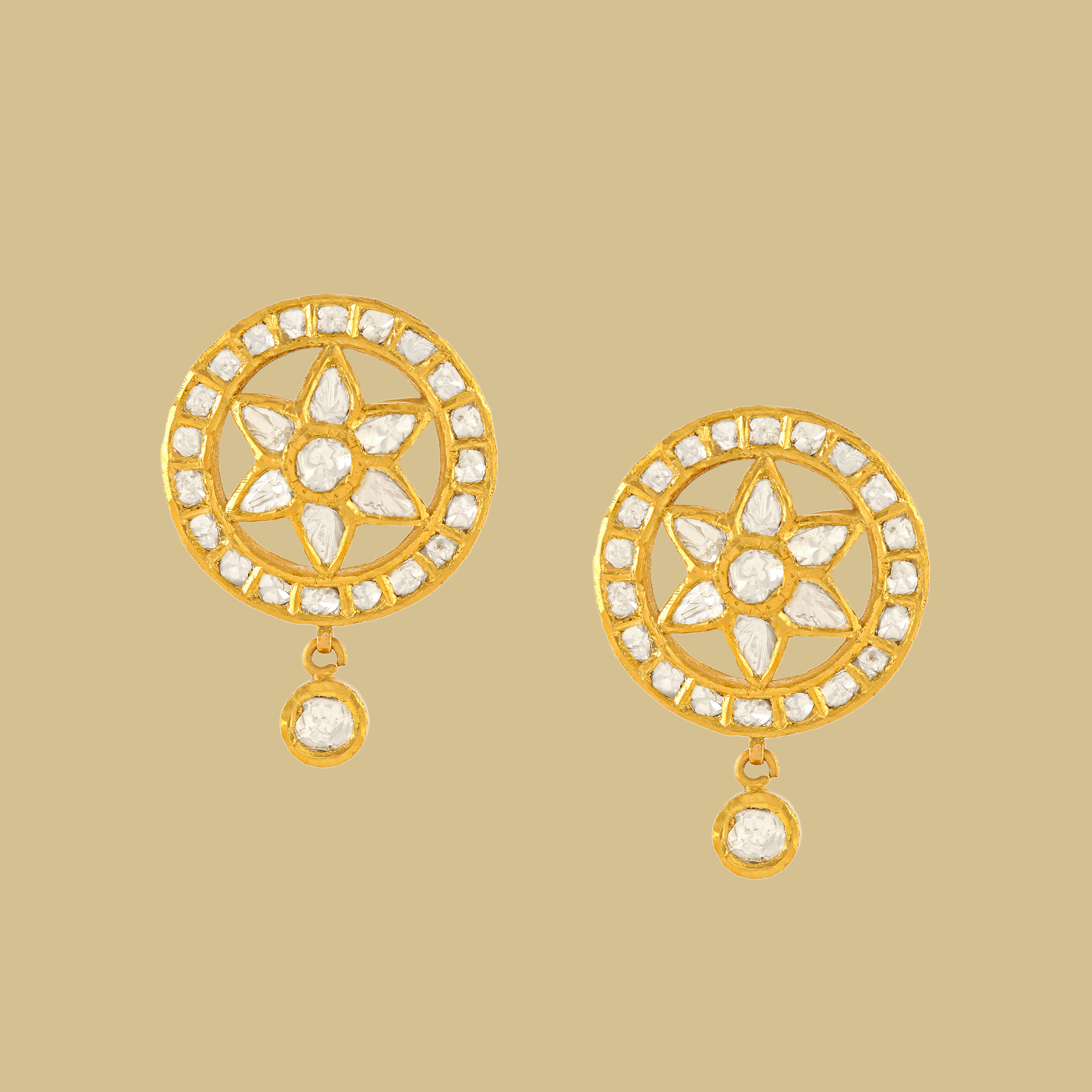 Polki Tops in Floral Motifs - Krishna Jewellers Pearls and Gems