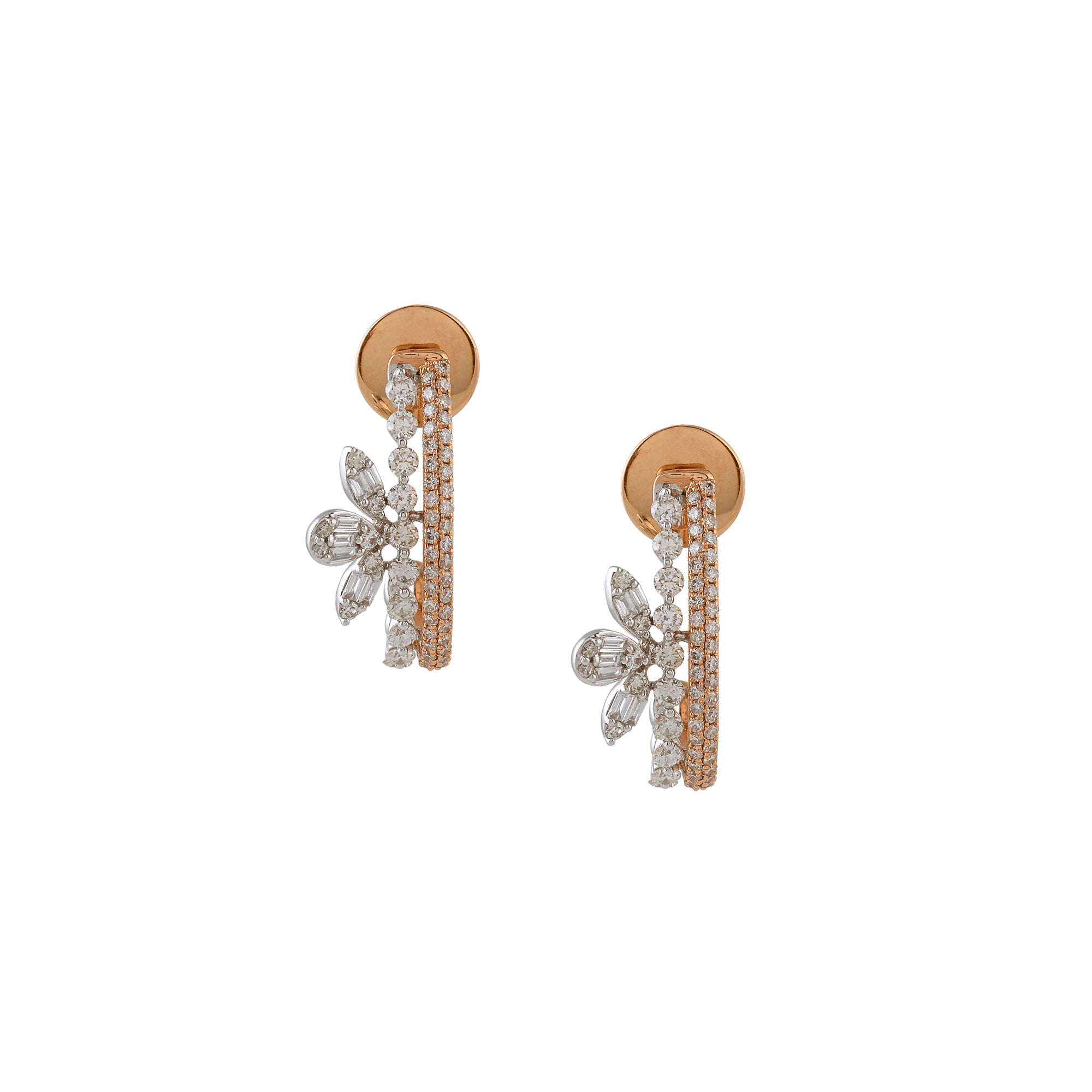 Opulent Swanky Diamond Stud Earrings - Krishna Jewellers Pearls and Gems