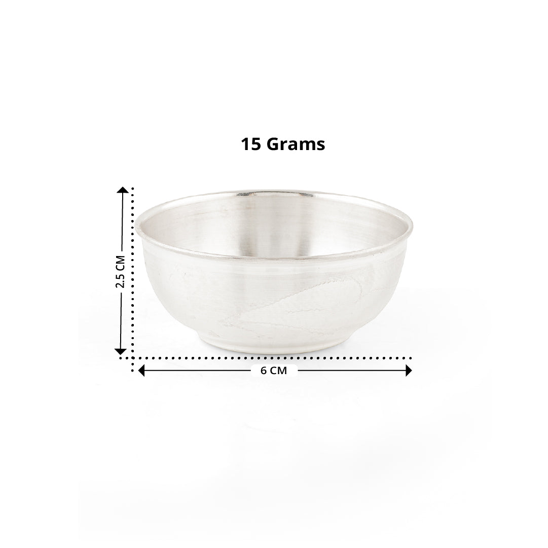 Pure Silver Pooja - Simple & Elegant Bowl