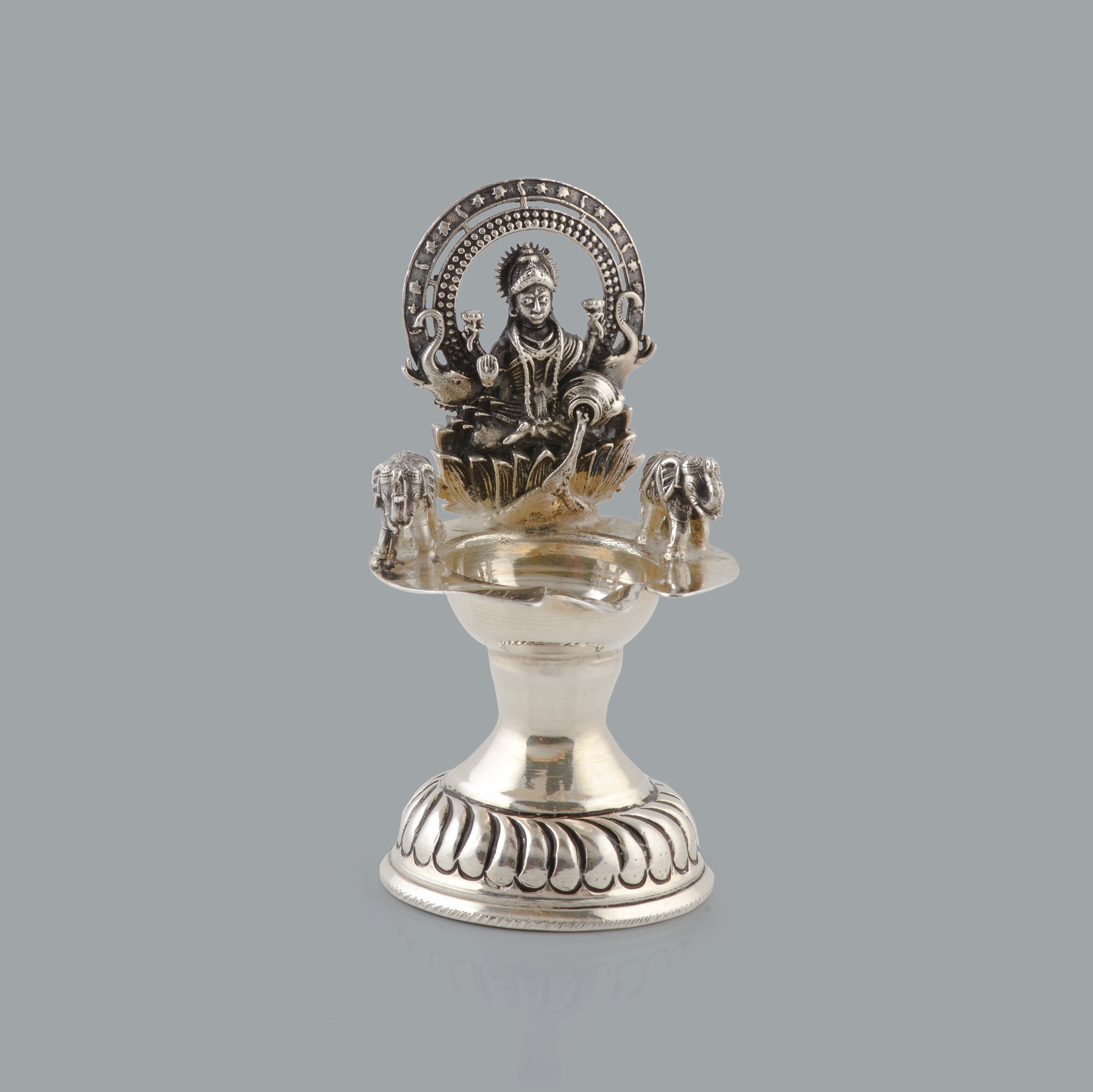 Divine Goddess Laxmi Deepam - Krishna Jewellers Pearls and Gems