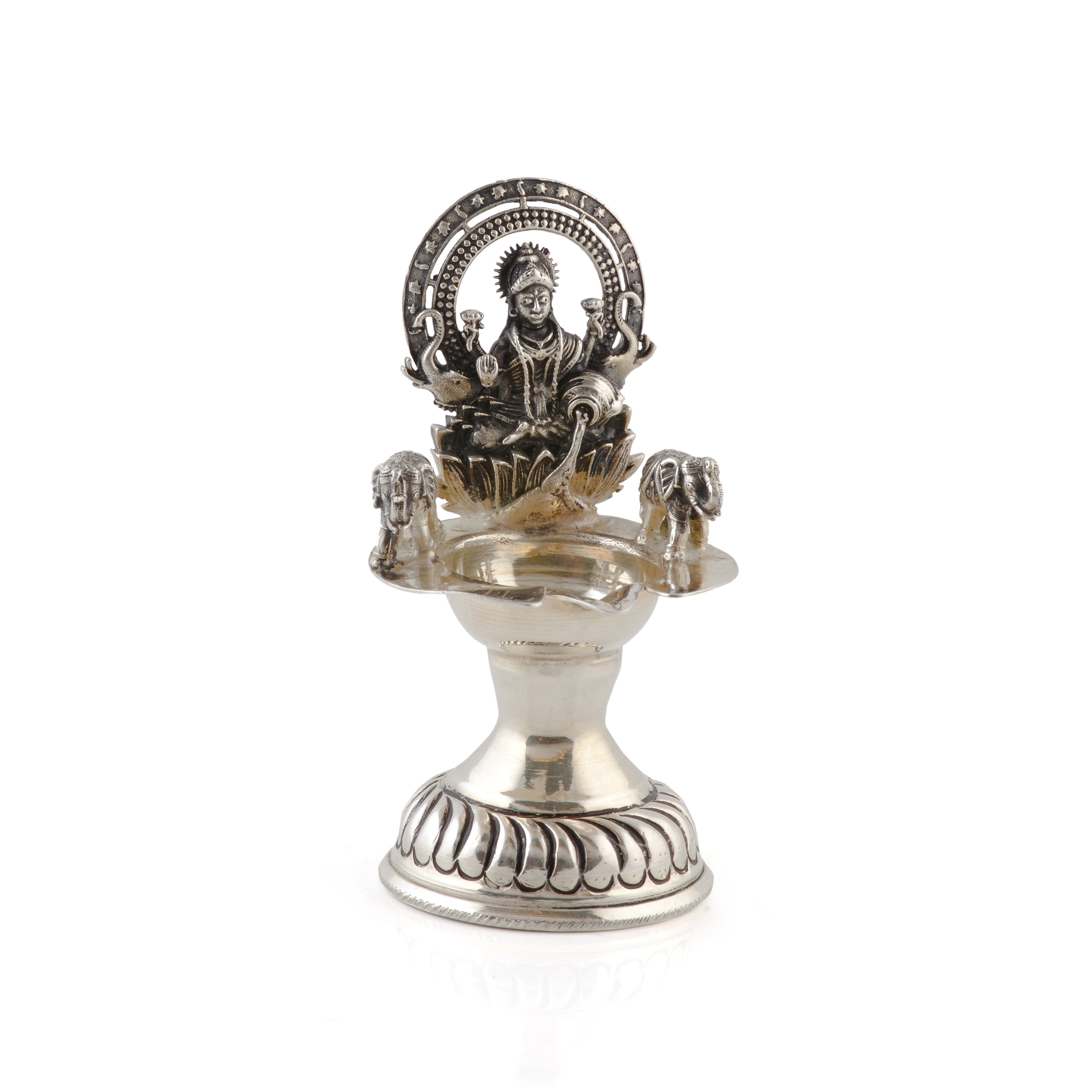 Divine Goddess Laxmi Deepam - Krishna Jewellers Pearls and Gems