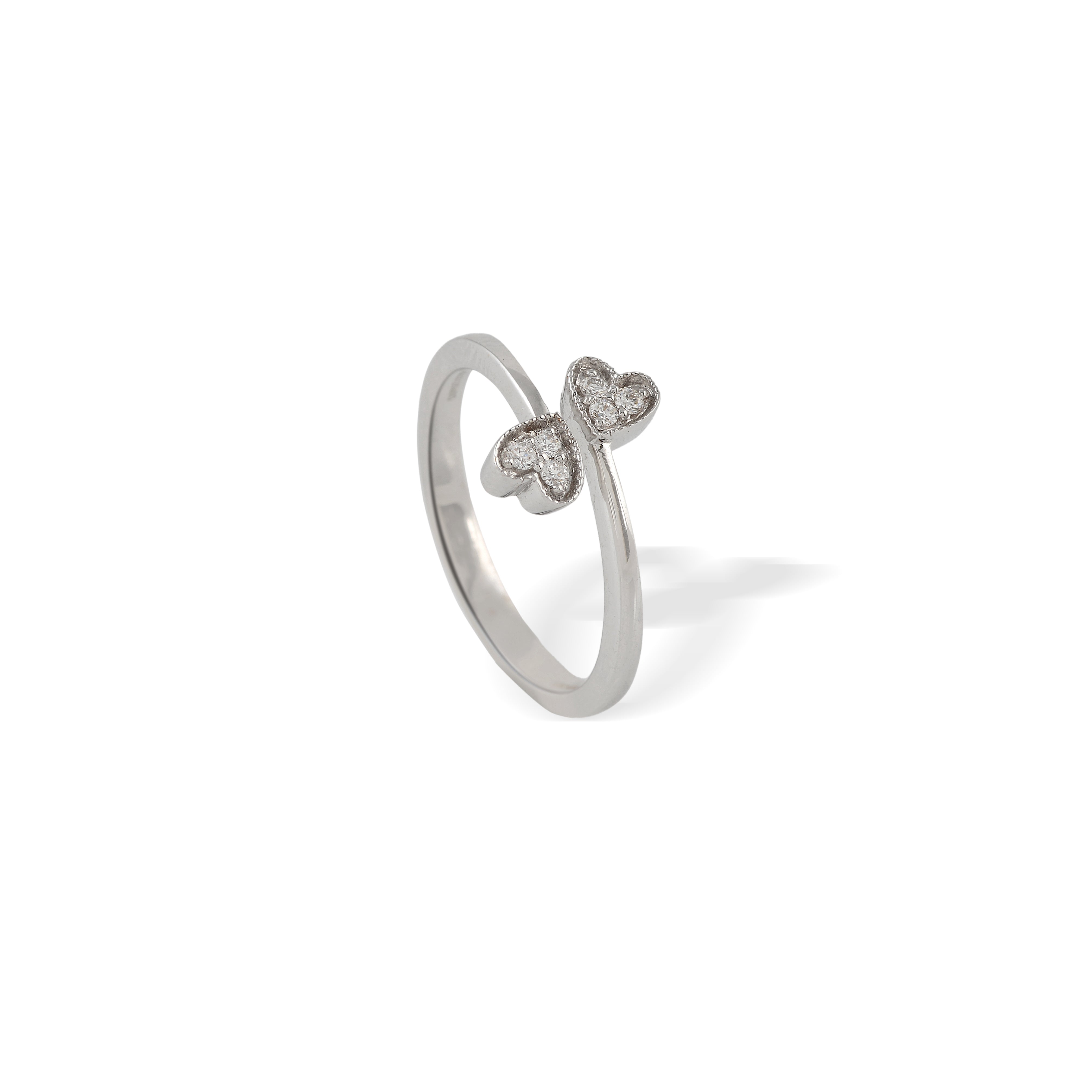Twinheart Diamond Engagement Rings for Women - Krishna Jewellers Pearls and Gems