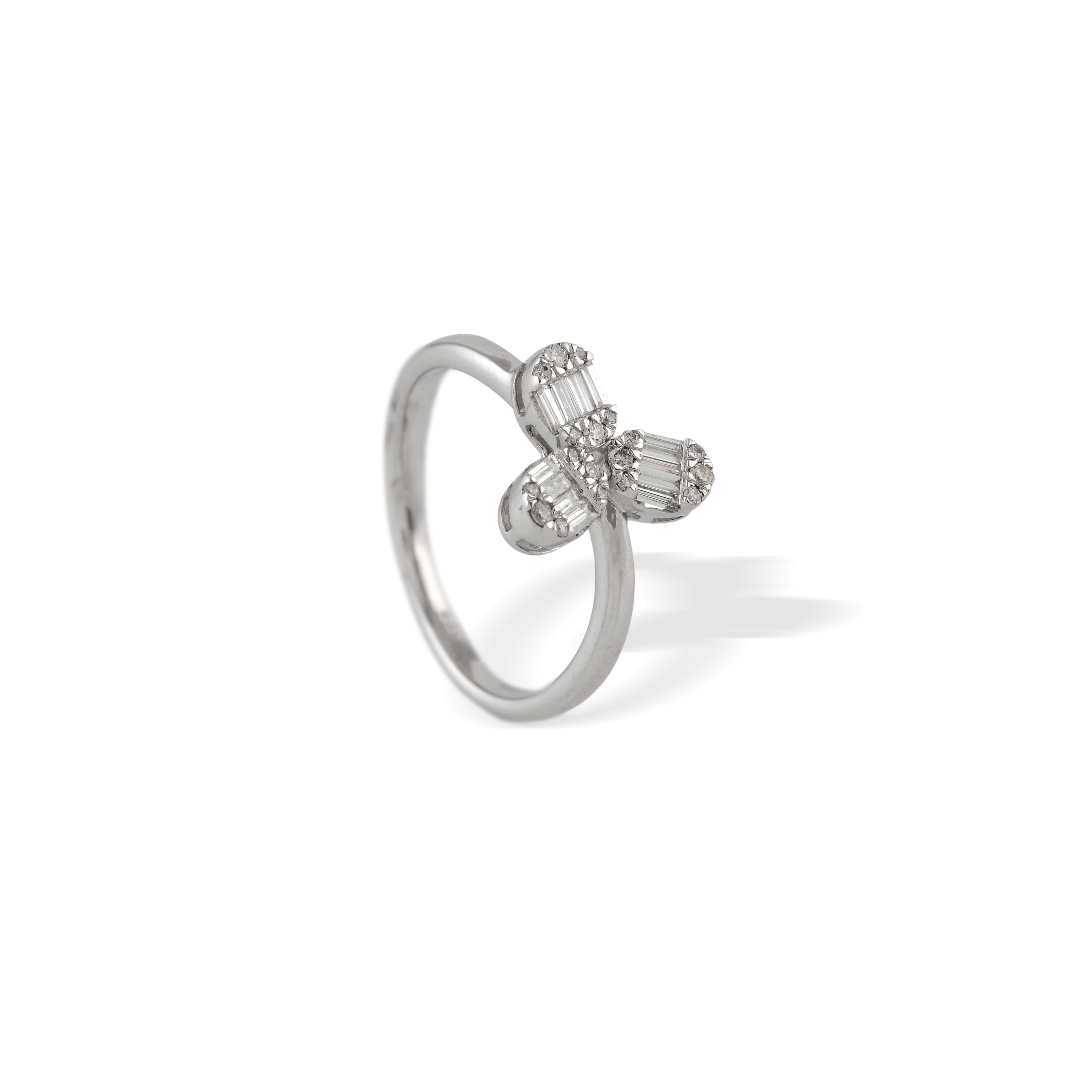 Trifoliate Diamond Ring - Krishna Jewellers Pearls and Gems