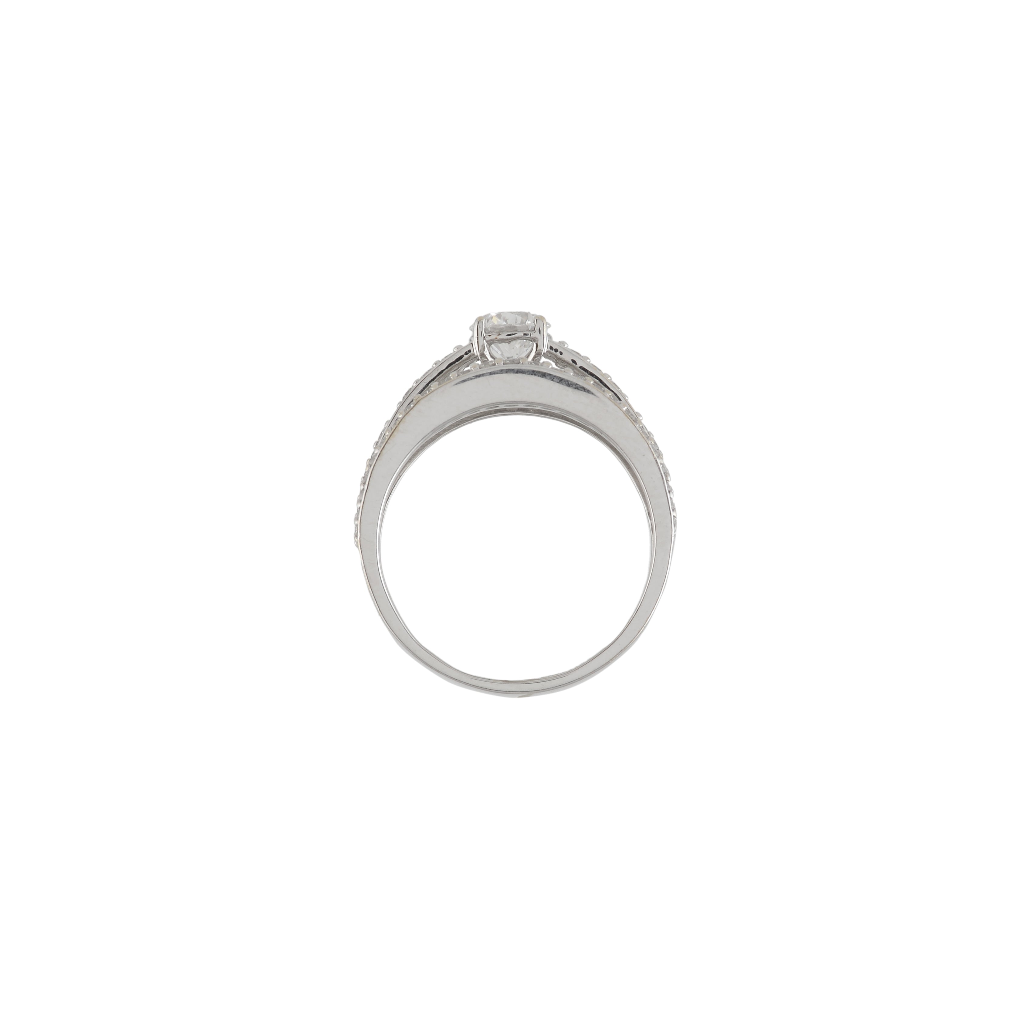 Halo Soliatire Diamond Ring - Krishna Jewellers Pearls and Gems
