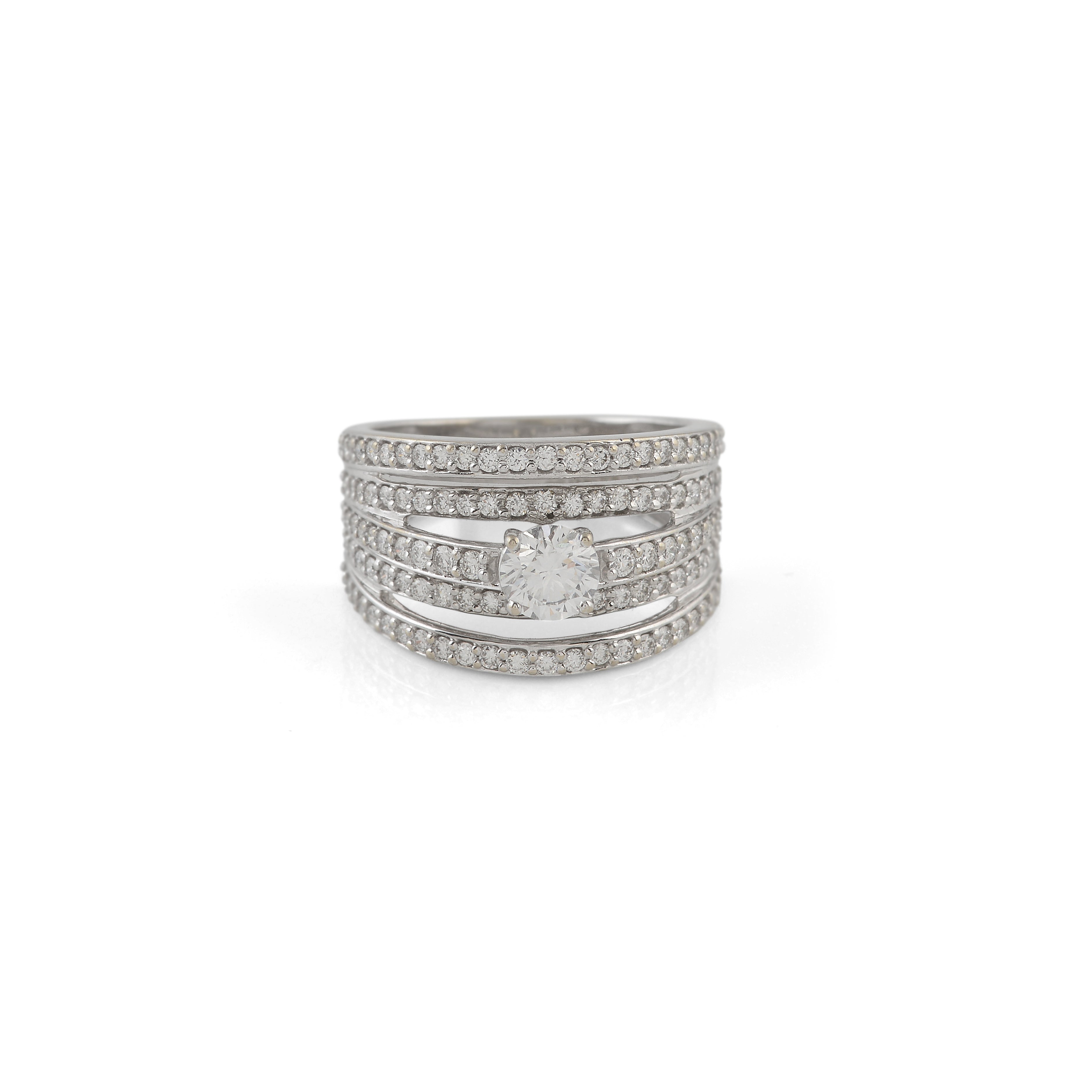 Halo Soliatire Diamond Ring - Krishna Jewellers Pearls and Gems