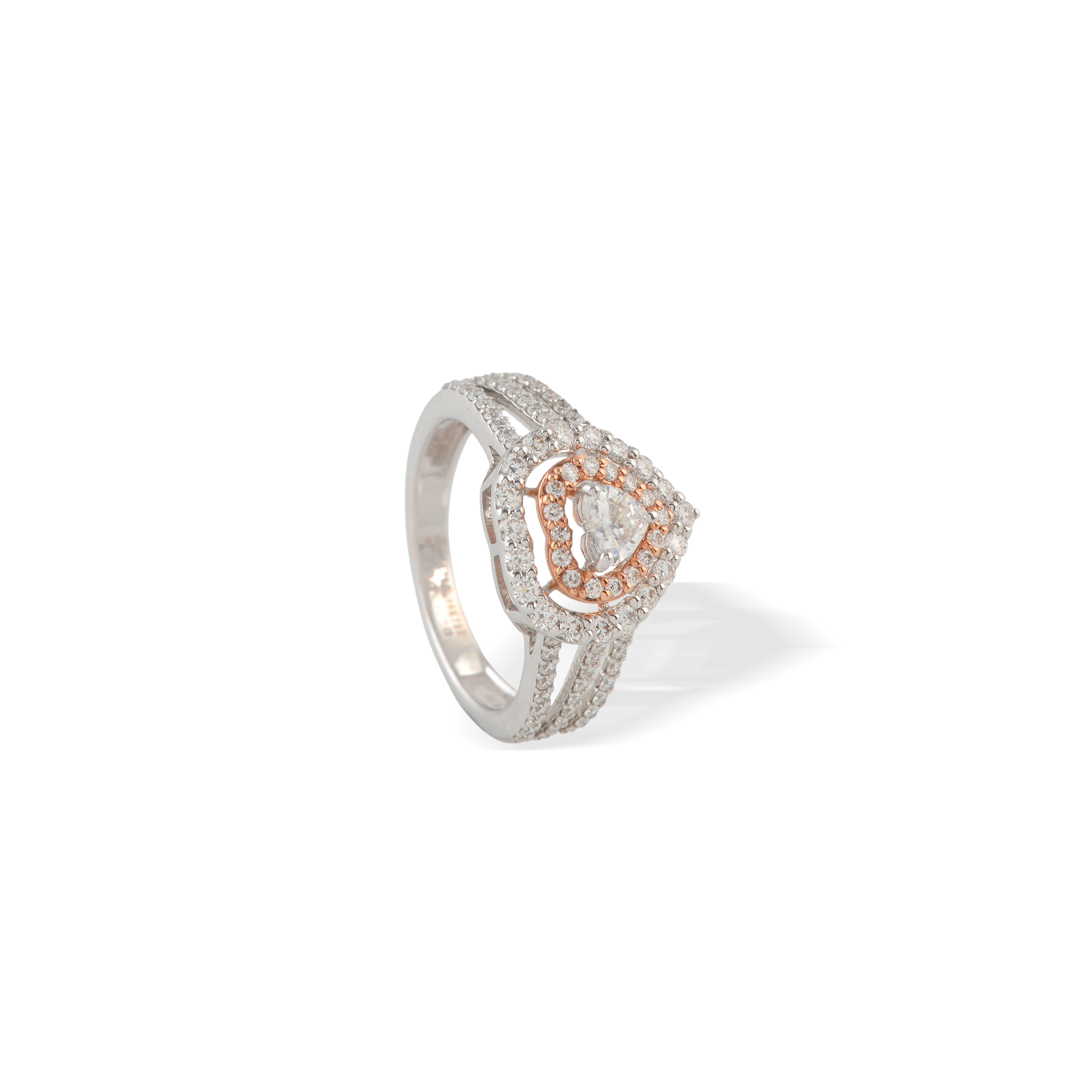 Brilliant Heart Diamond Ring - Krishna Jewellers Pearls and Gems