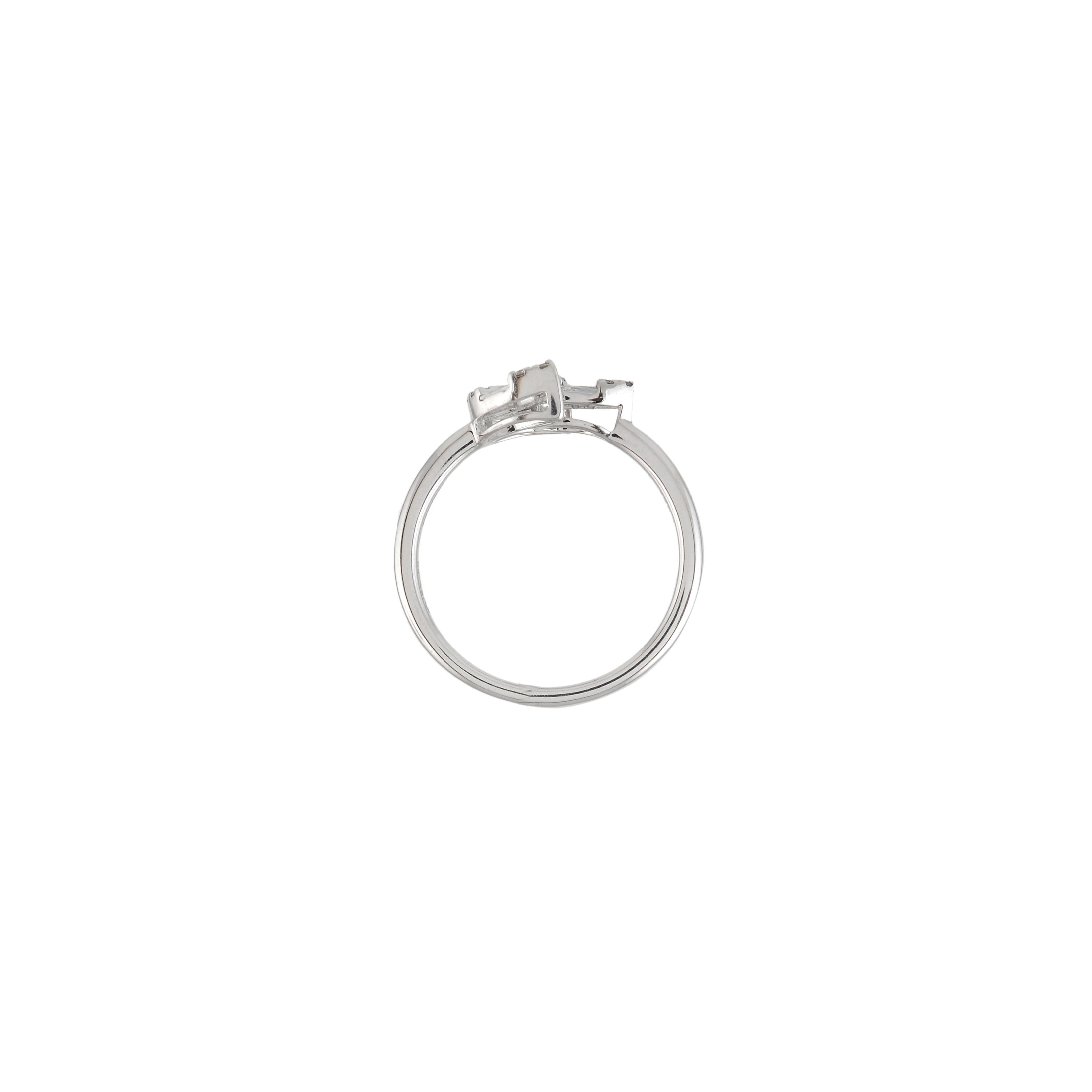 Marquise Cut Diamond Ring in White Gold - Krishna Jewellers Pearls and Gems