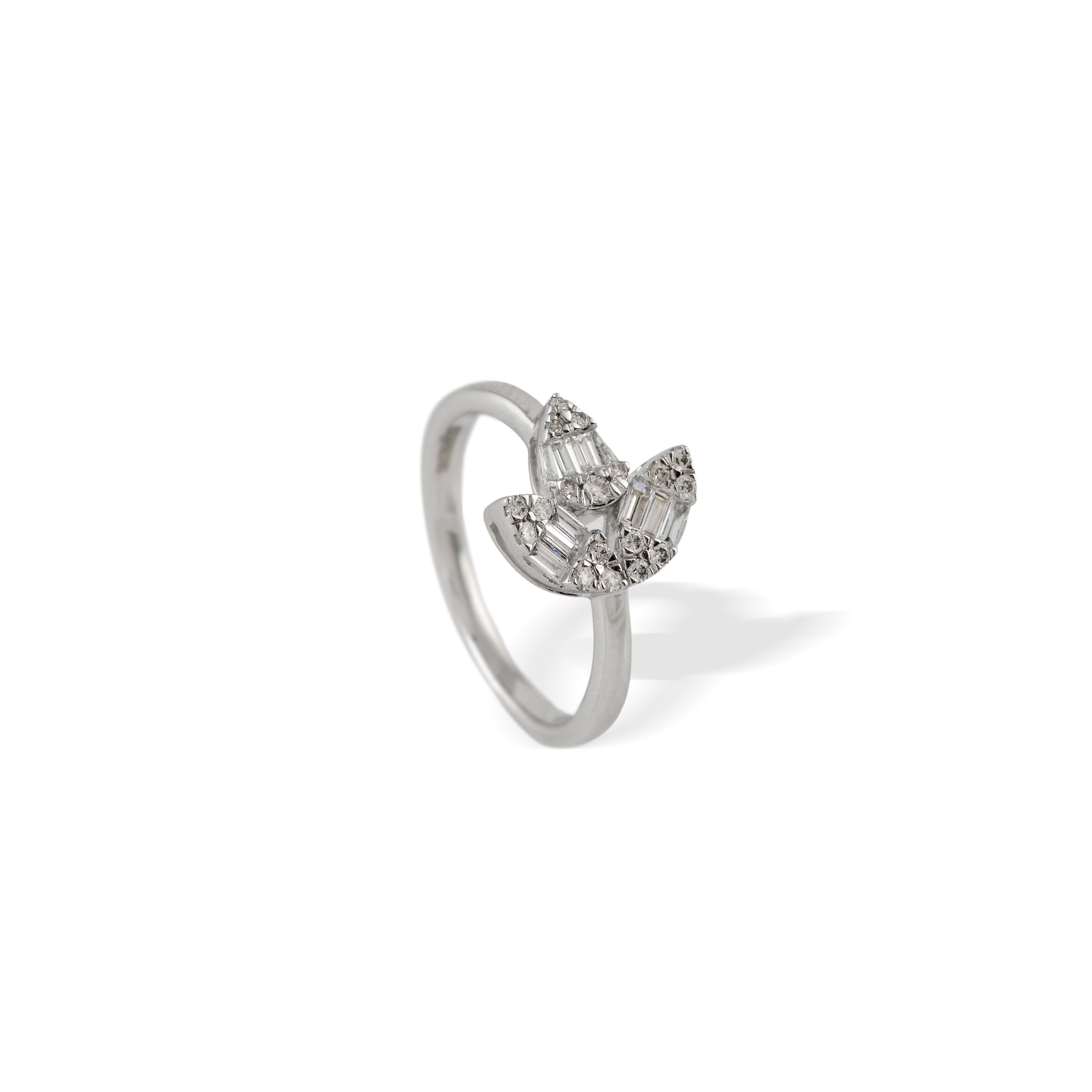 Marquise Cut Diamond Ring in White Gold - Krishna Jewellers Pearls and Gems