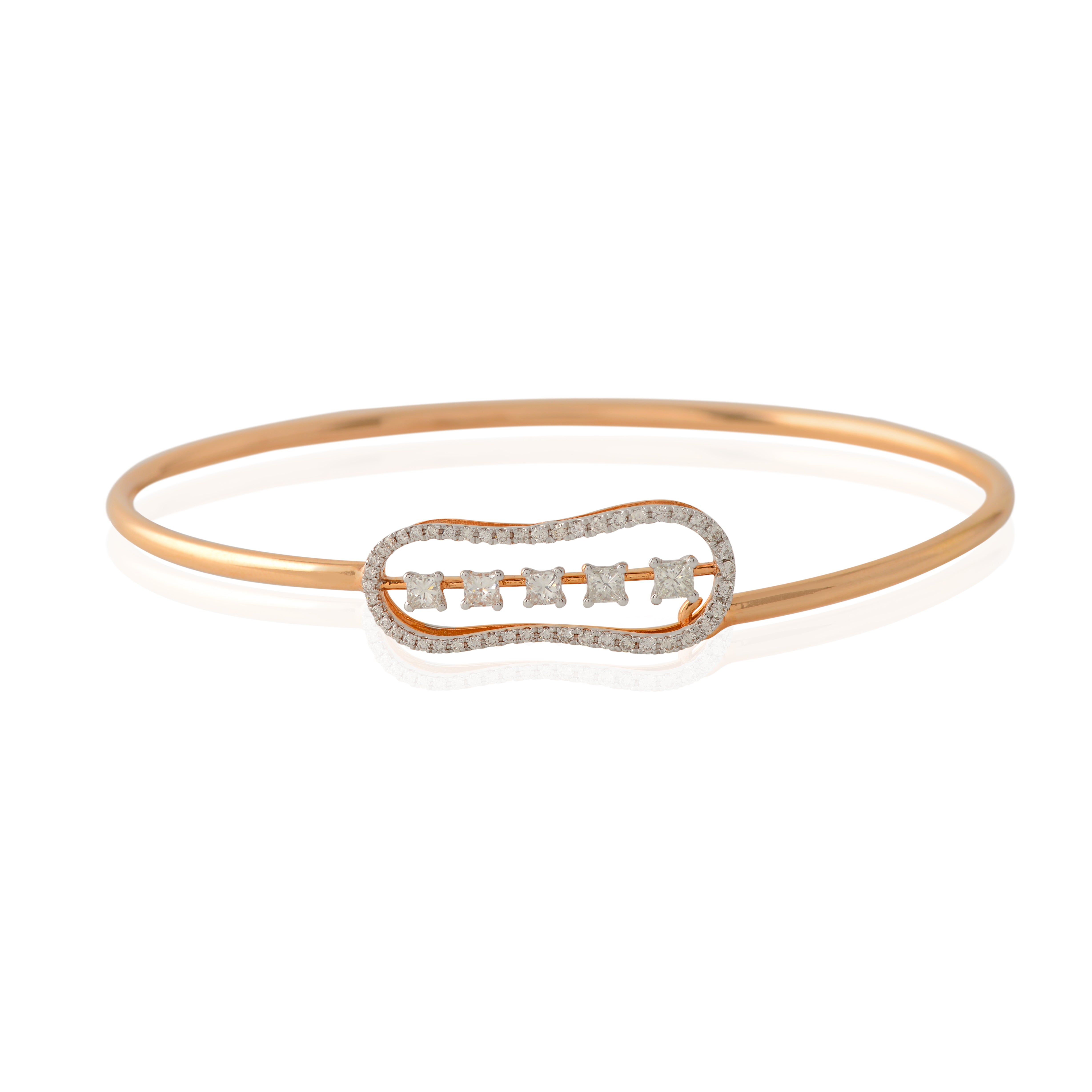 Diamond Tennis Bracelet in RoseGold - Krishna Jewellers Pearls and Gems