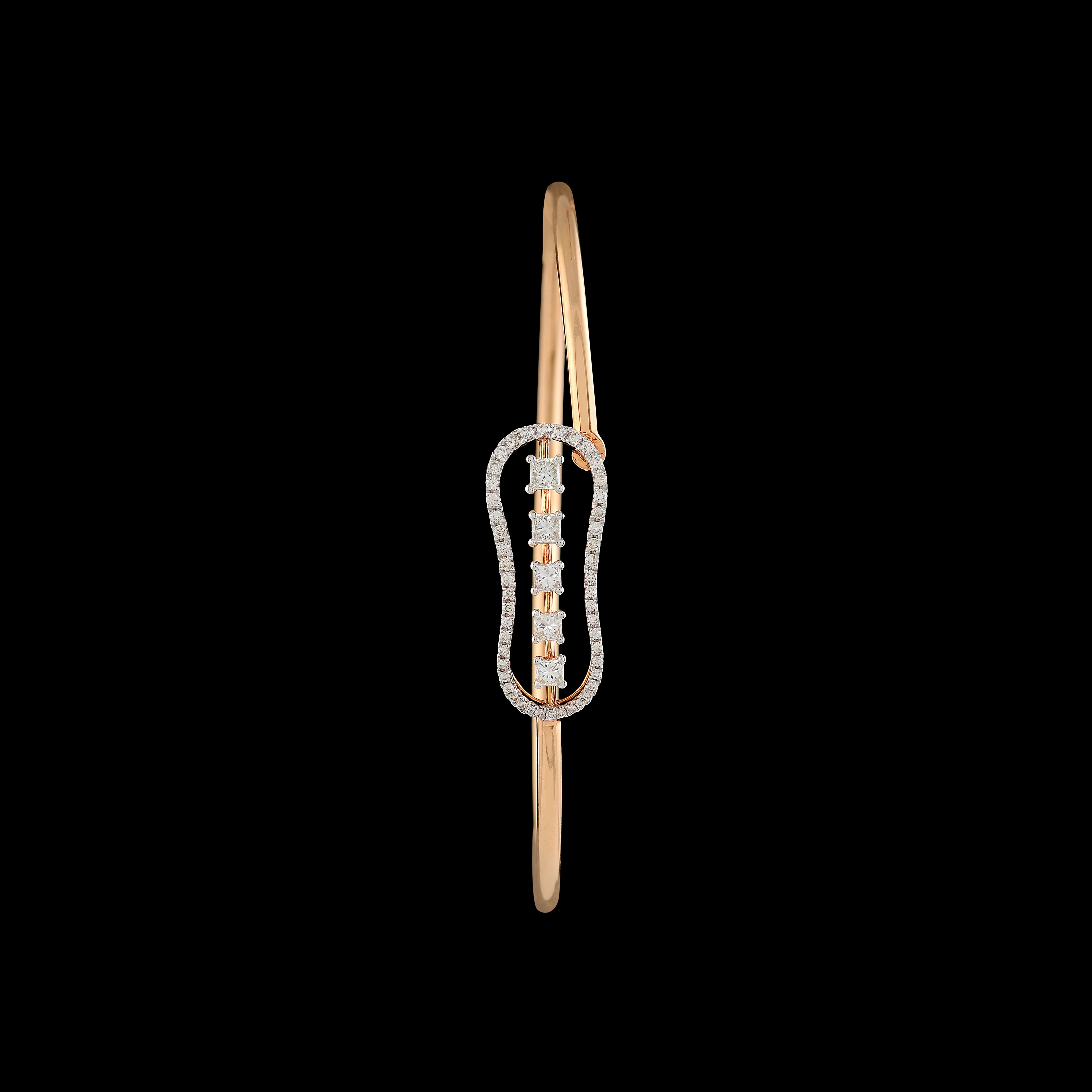 Diamond Tennis Bracelet in RoseGold - Krishna Jewellers Pearls and Gems