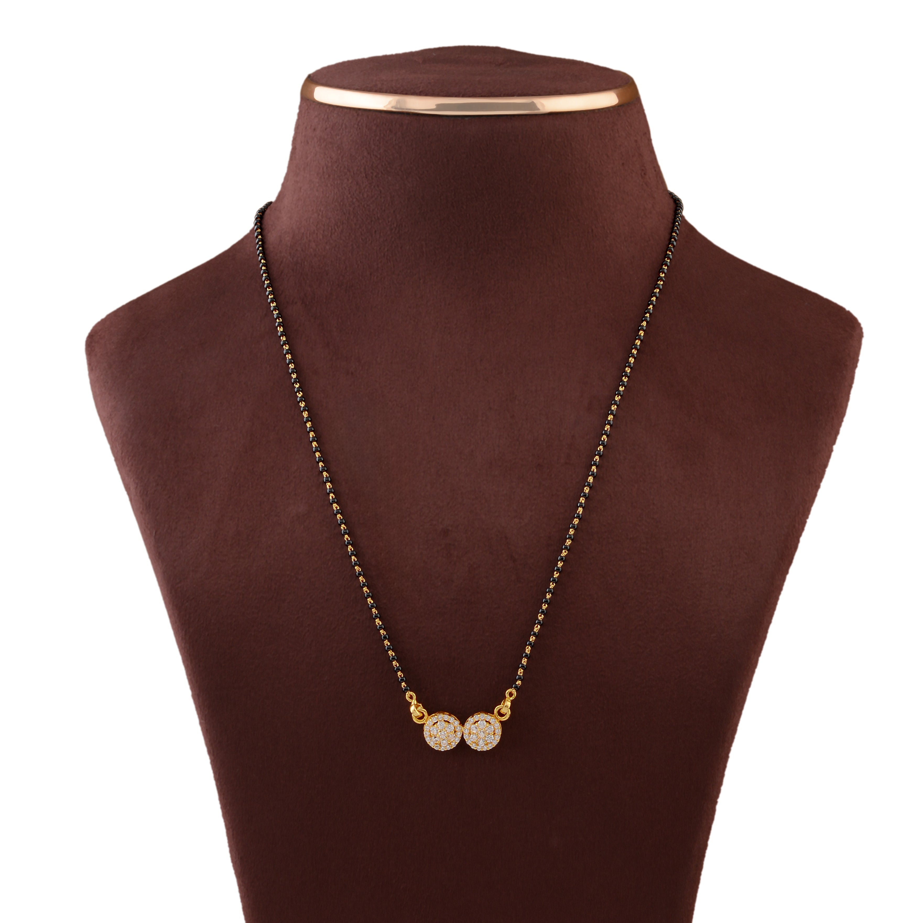 Traditional Floral Gold Mangalsutra - Krishna Jewellers Pearls and Gems
