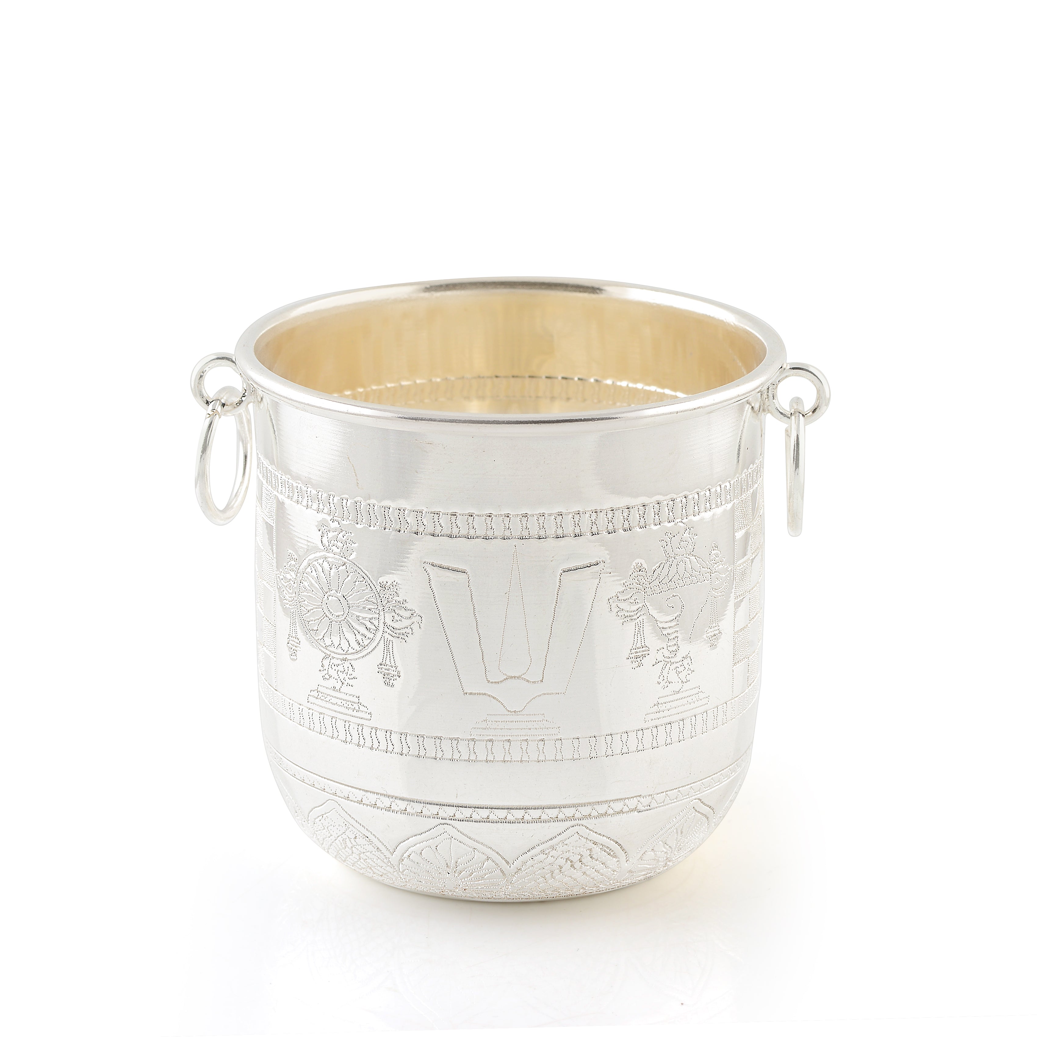 Silver Gangalam Bowl - 45 Grams - Krishna Jewellers Pearls and Gems