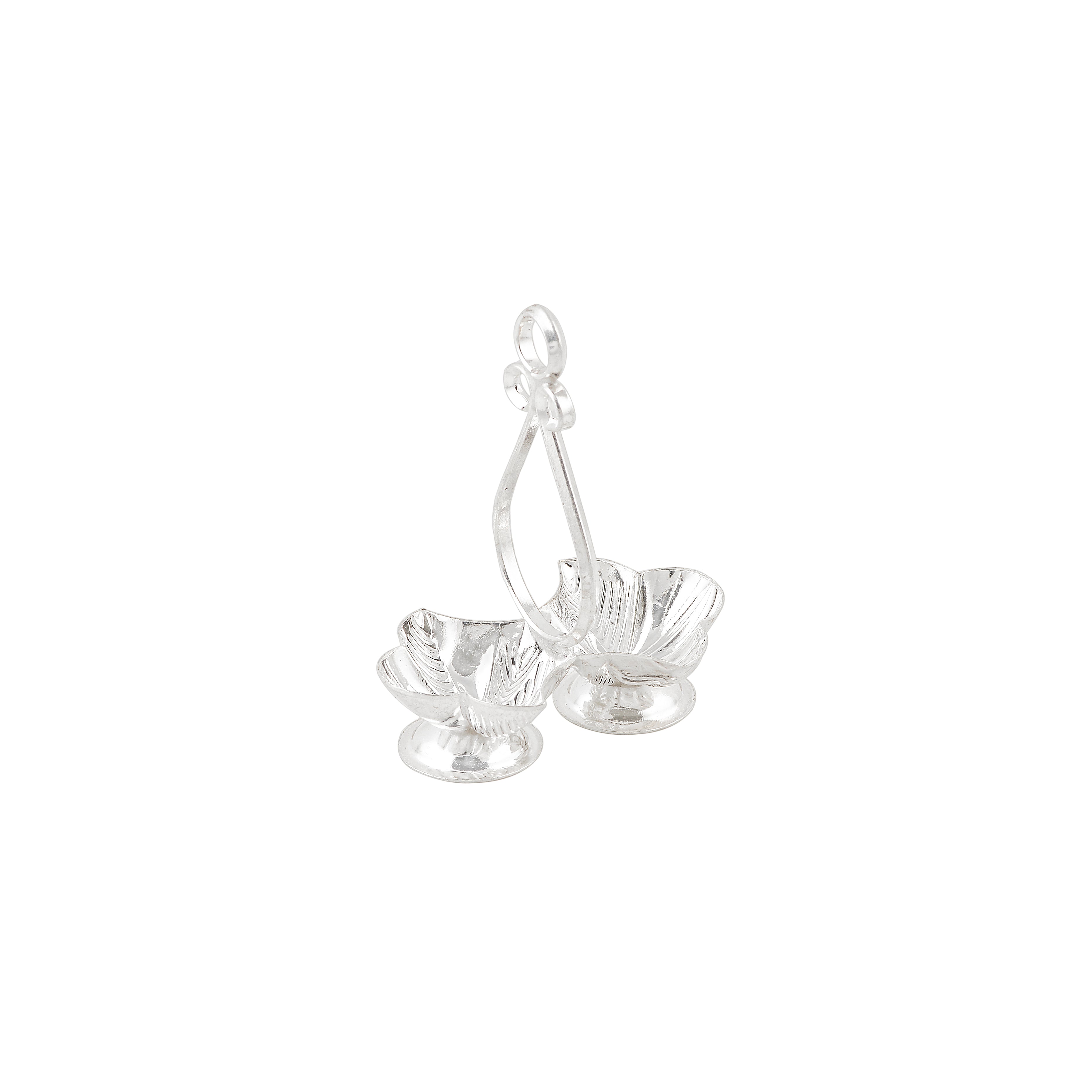 92.5 Pure Silver Two-Bowl Panchapali