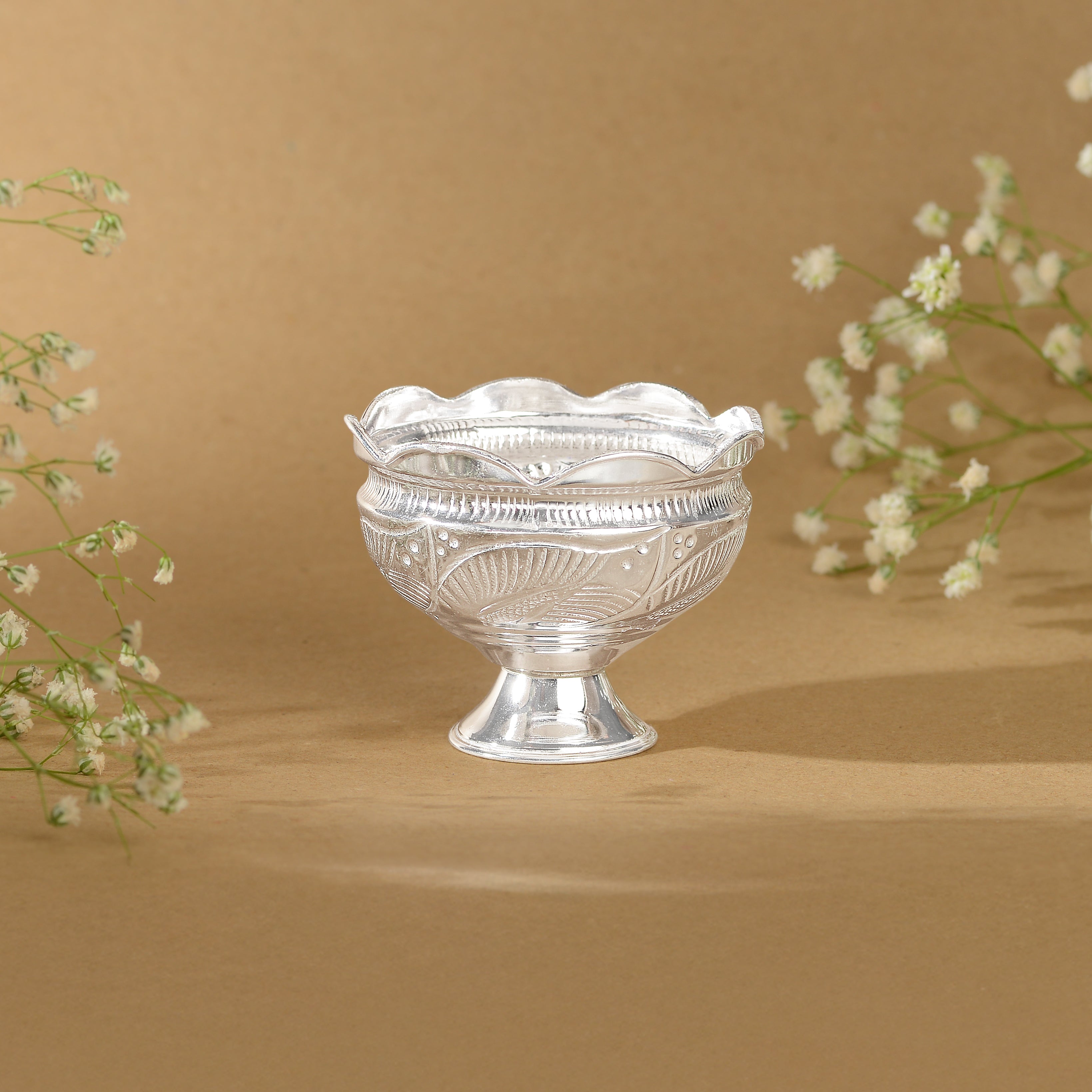 92.5 Pure Silver Pooja / Prasadam Bowl