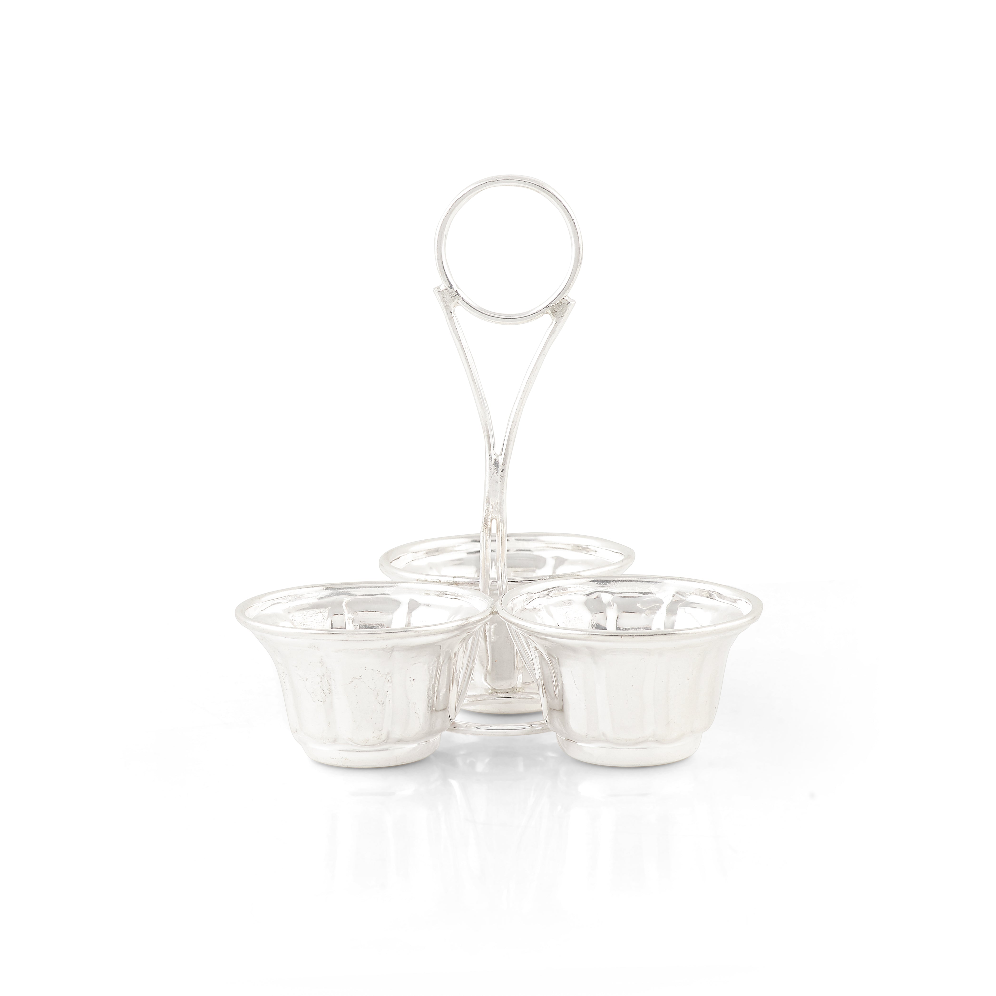 Pure Silver Three-Bowl Panchapali