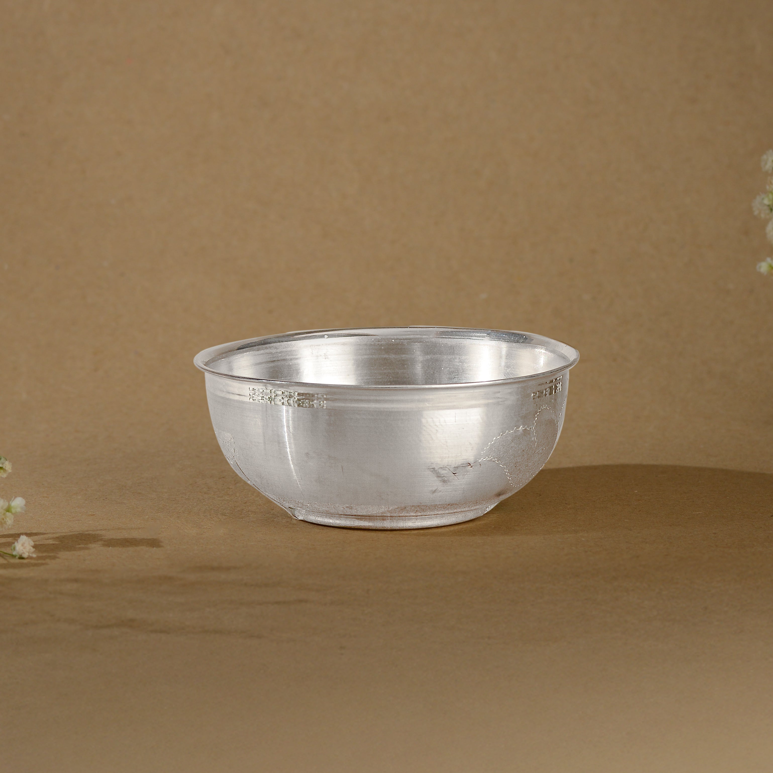 Pure Silver Pooja Plain Bowl
