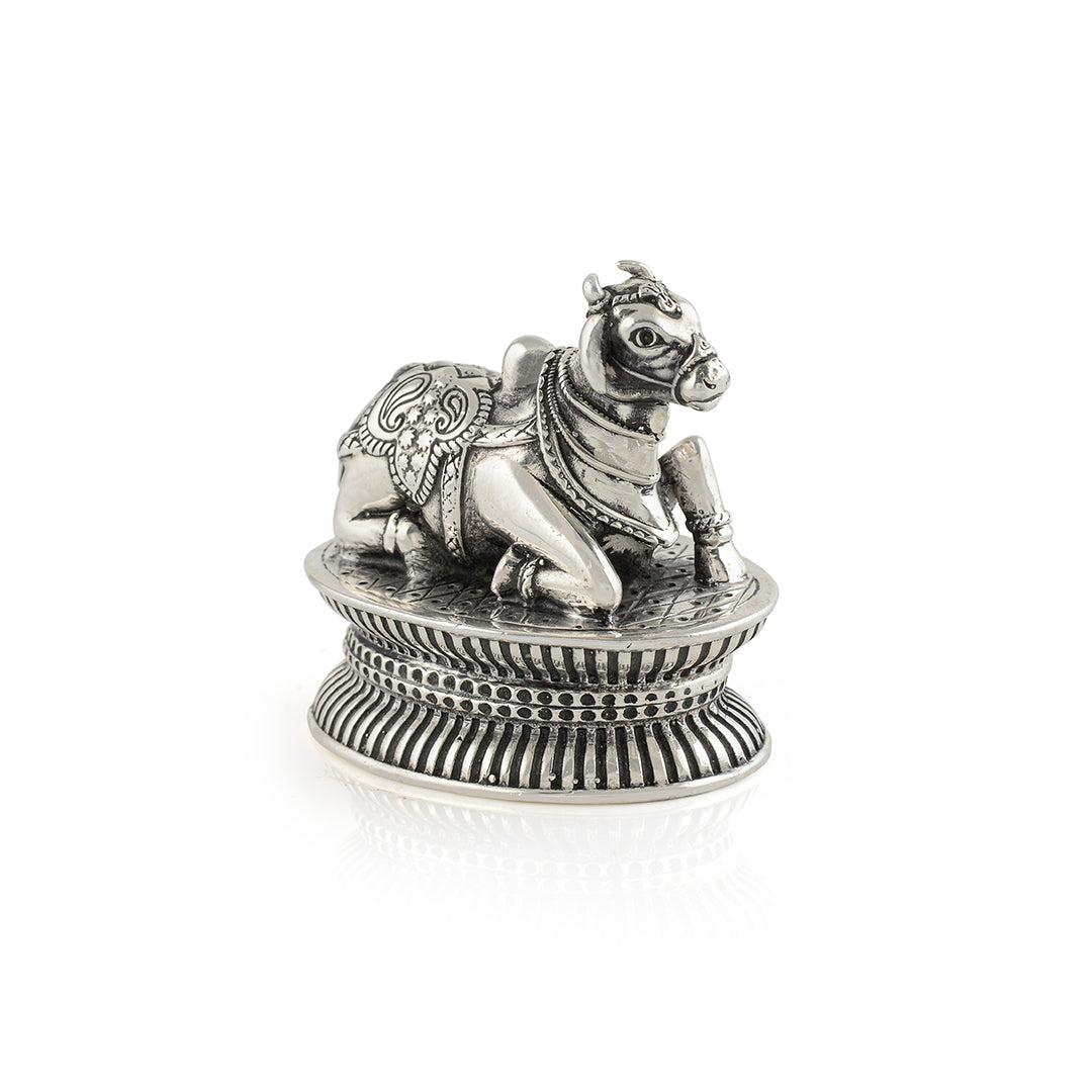 Sacred Nandi in Pure Silver