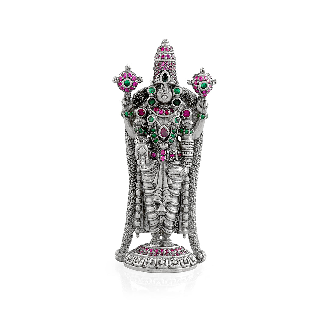 Antique Silver Tirupati Balaji Idol