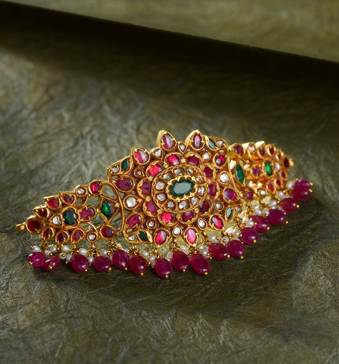 22k Gold Ruby Choker Necklace