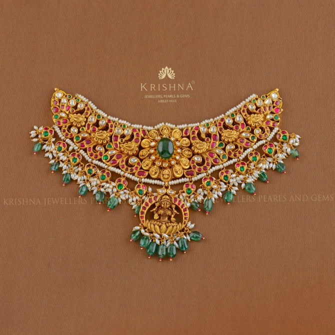 Floral Gold Choker Necklace