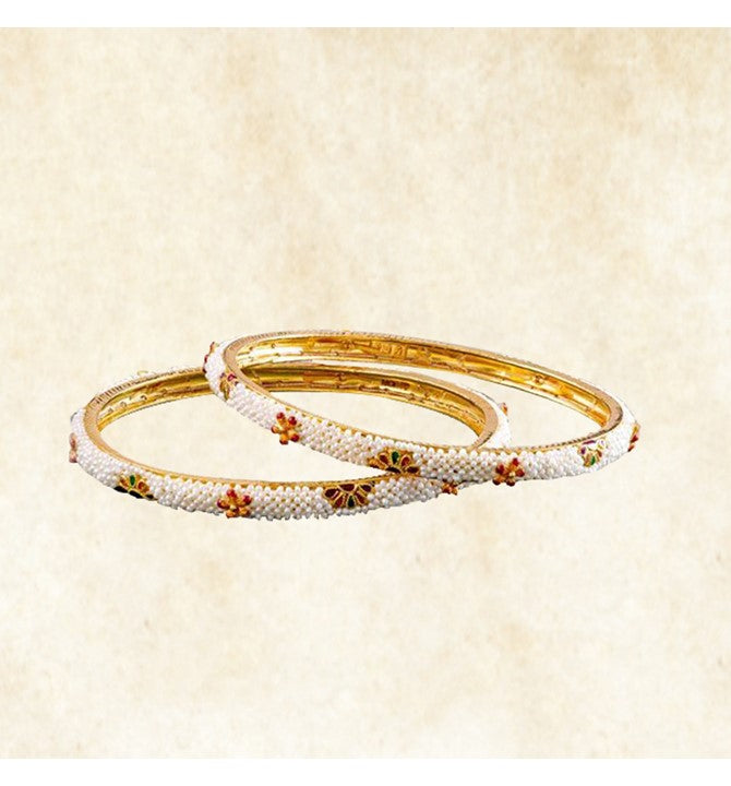 Pearls Kakamoti Gold Bangles