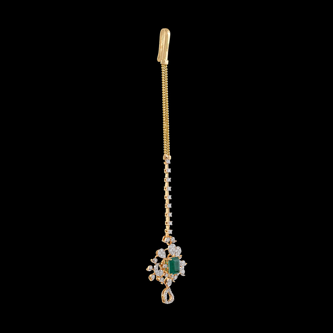 Elegant Diamond Maang Tikka - Krishna Jewellers Pearls and Gems