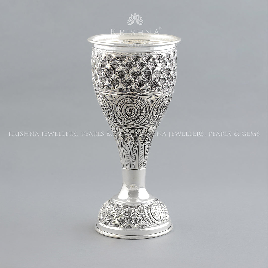 Silver Wine Glass - Krishna Jewellers Pearls and Gems