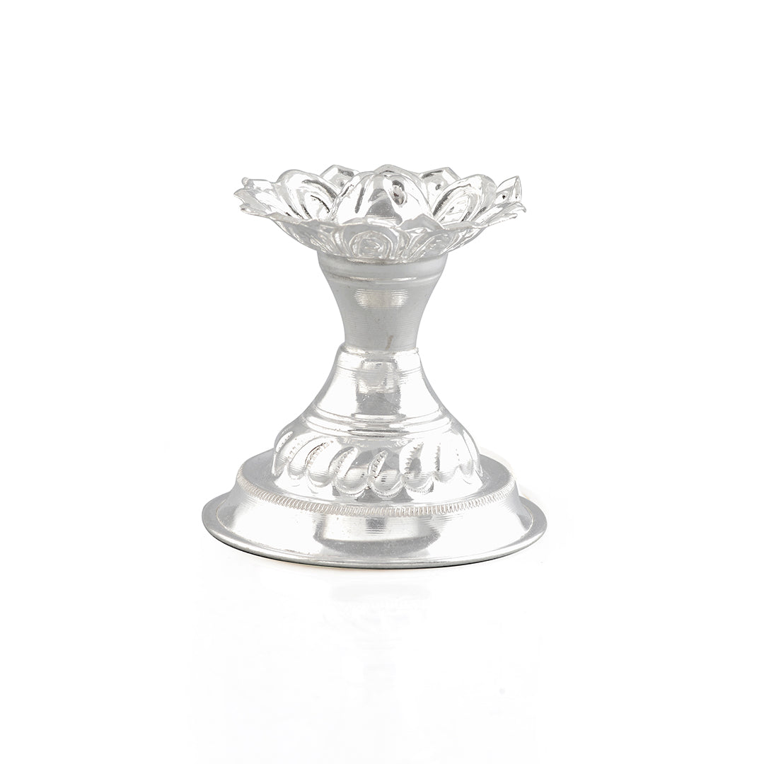 Silver Plain Agarbatti Stand - Krishna Jewellers Pearls and Gems