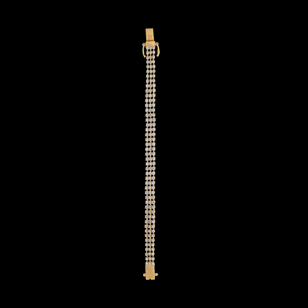 Mesh Diamond Tennis Bracelet - Krishna Jewellers Pearls and Gems