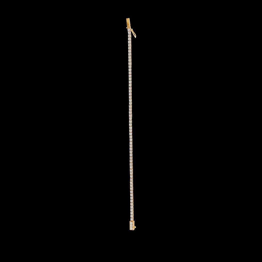 Classic diamond tennis bracelet - Krishna Jewellers Pearls and Gems
