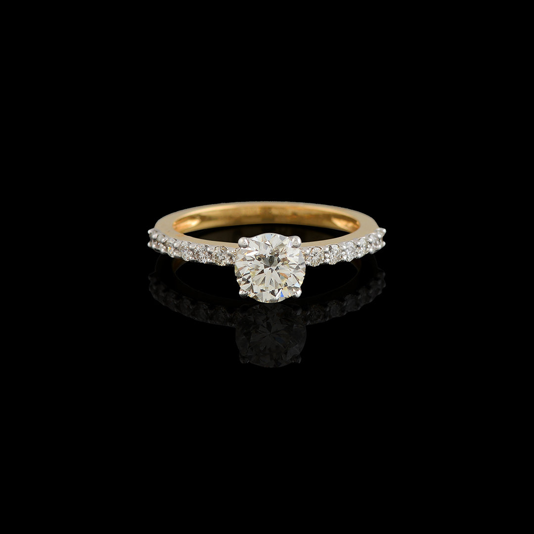 Soundrya Diamond Engagement Ring - Krishna Jewellers Pearls and Gems