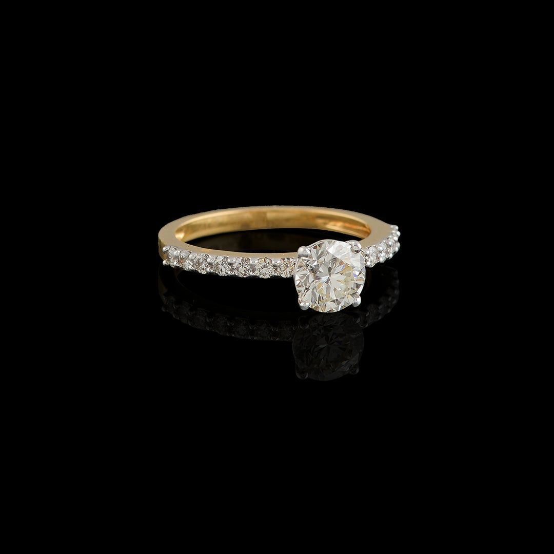Soundrya Diamond Engagement Ring - Krishna Jewellers Pearls and Gems