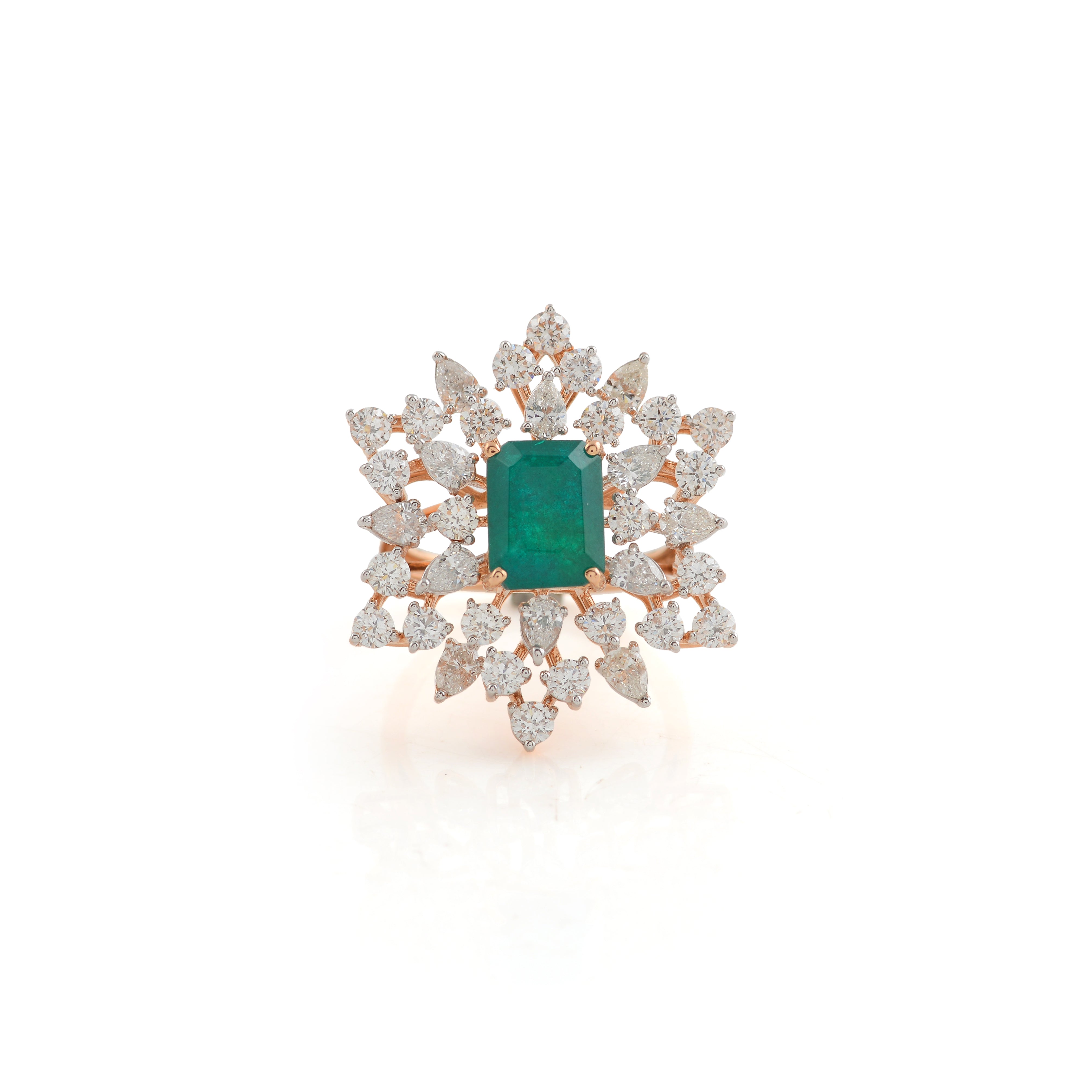 Flower Diamond Ring - Krishna Jewellers Pearls and Gems