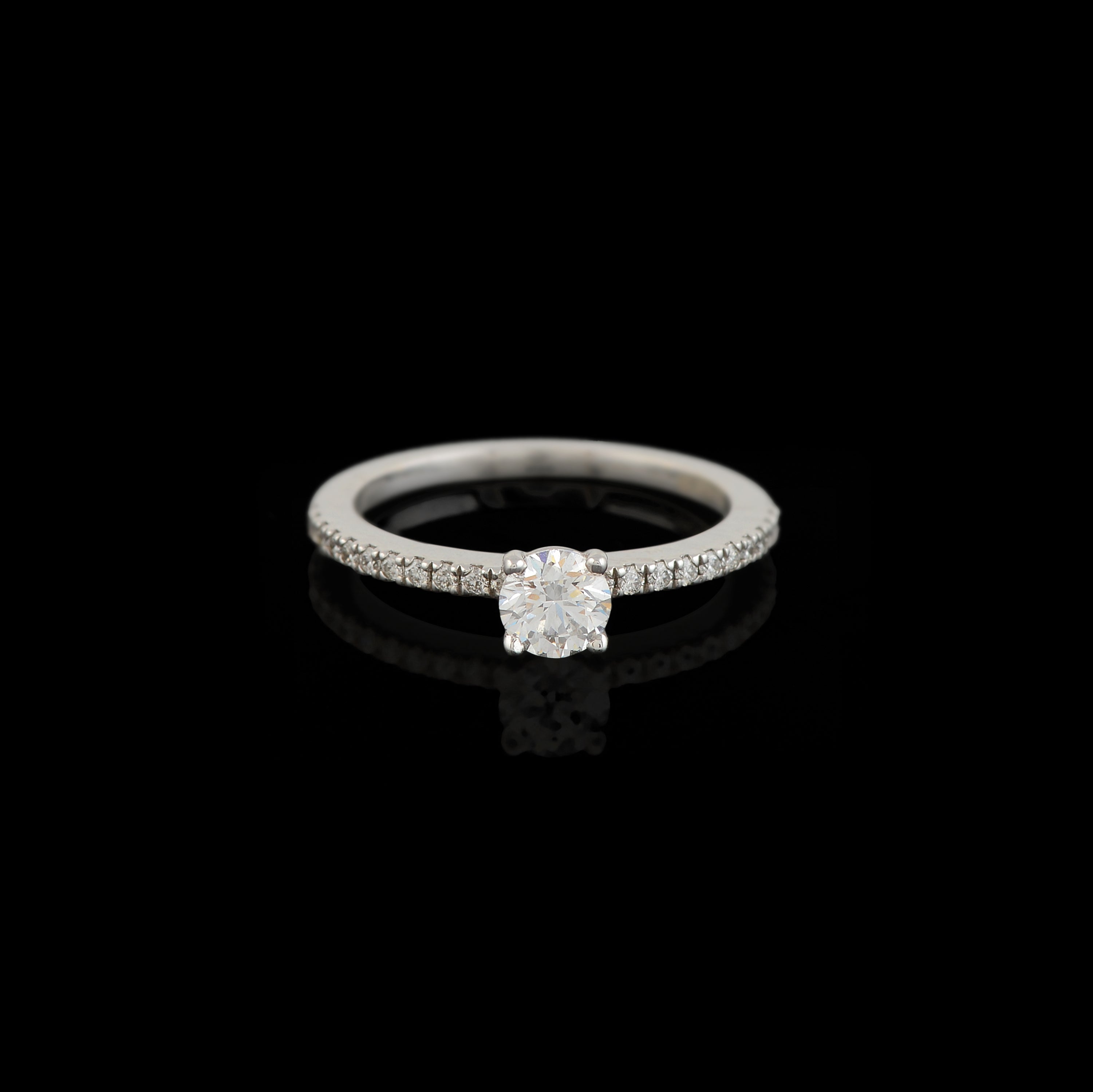 Square Diamond Engagement Ring - Krishna Jewellers Pearls and Gems