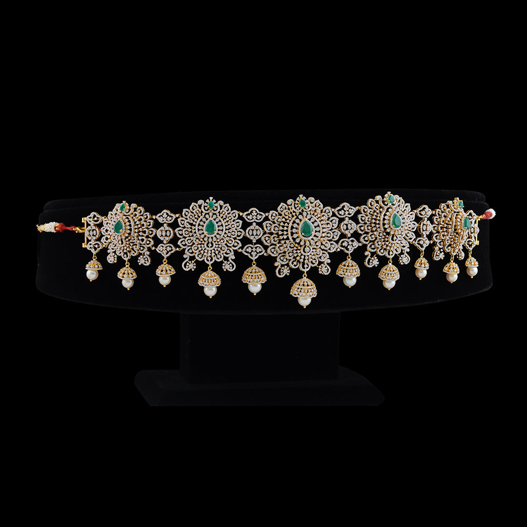 Luxy Pearl And Diamond Vaddanam - Krishna Jewellers Pearls and Gems