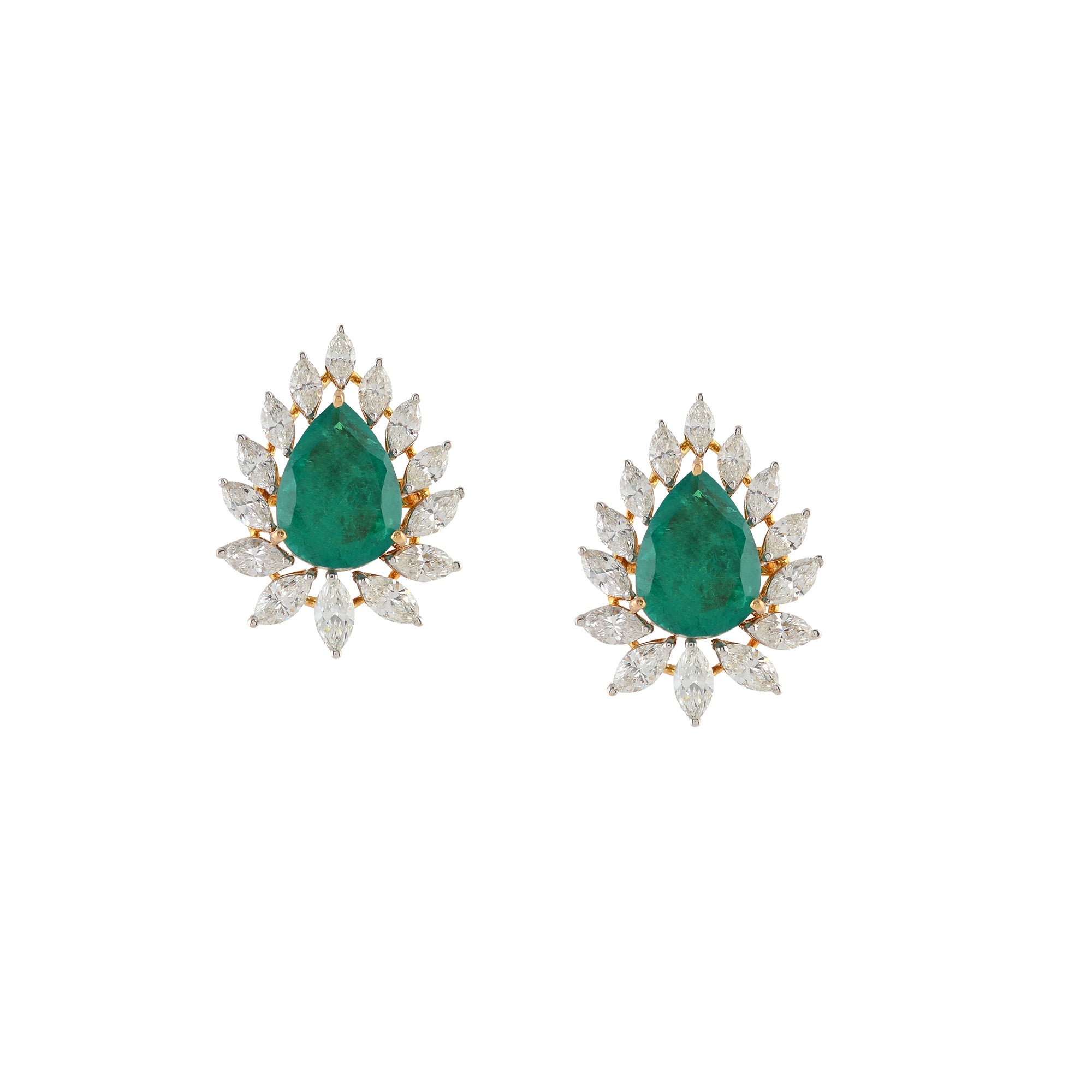 Marquise Cut Diamond Stud Earrings