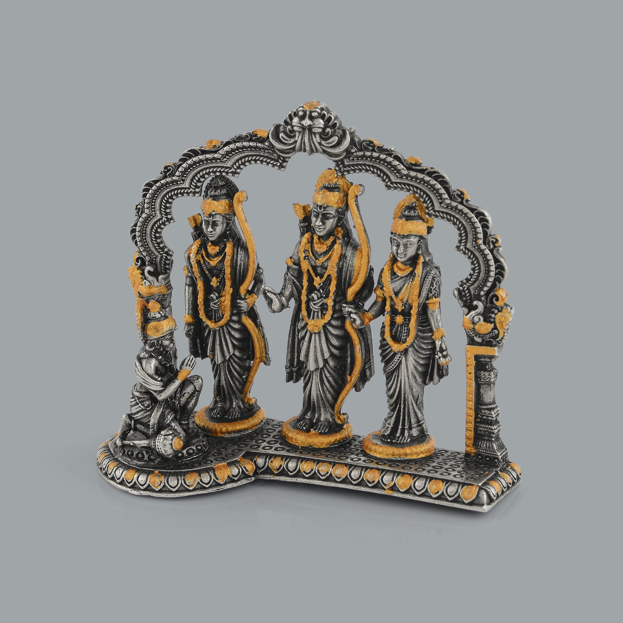 Ramparivar Idol In Silver With Gold Highlights