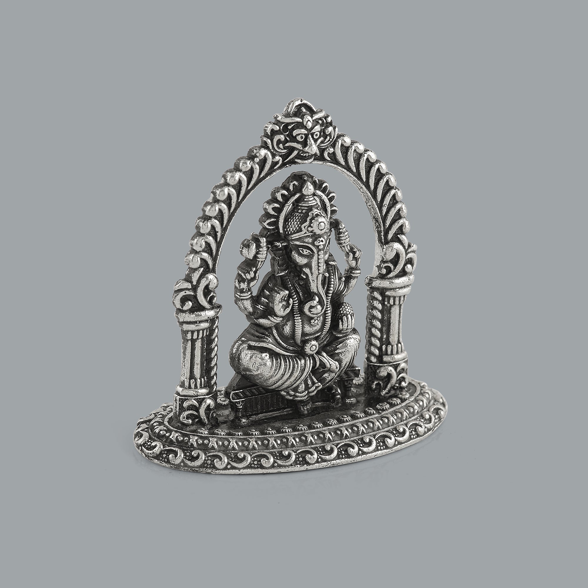 Small Ganesh Idol in Antique silver