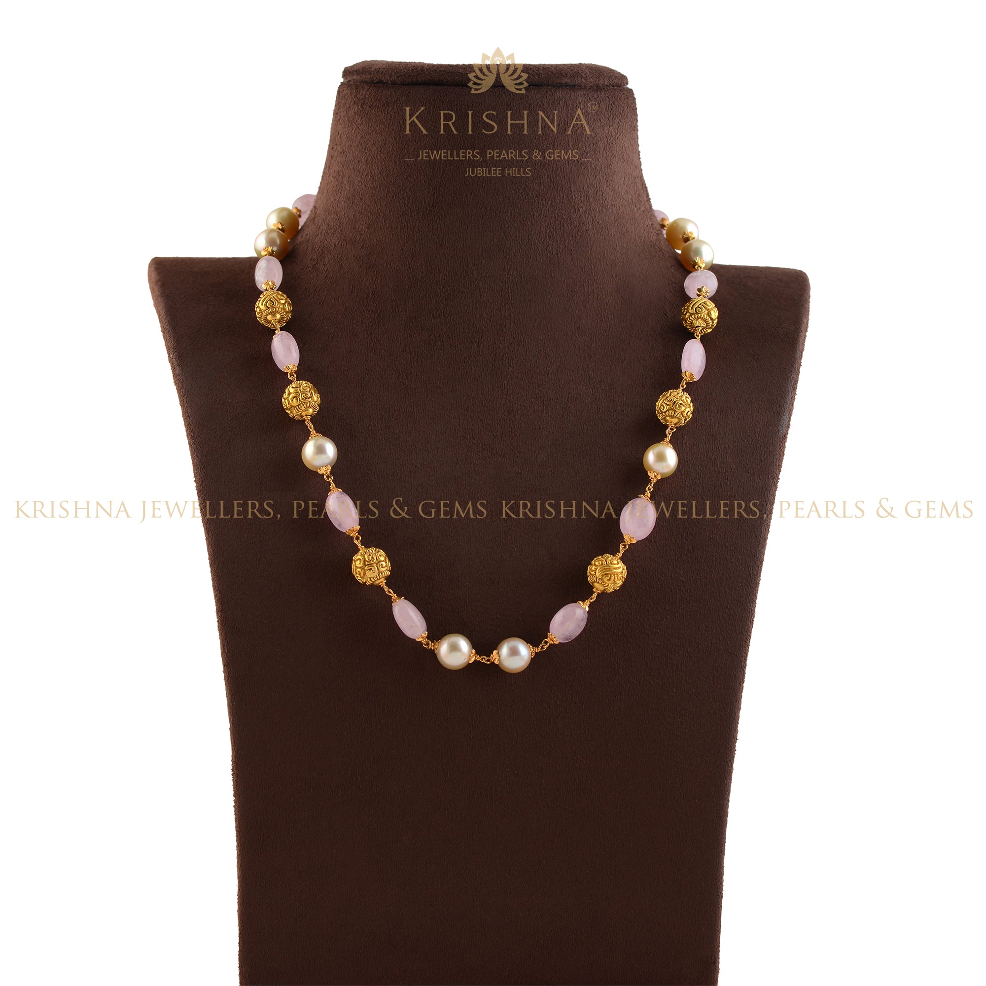 Pearl Cuban Chain Necklace Gold | JAXXON