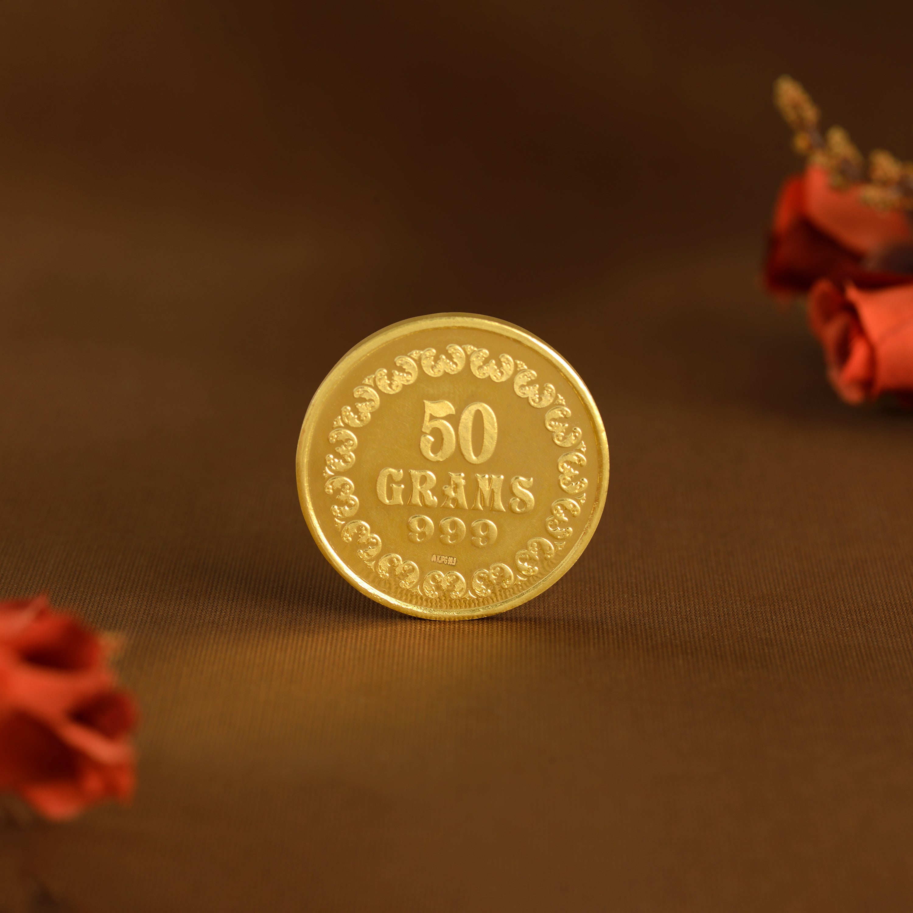 24K Laxmi Gold Coin in 50 Grams