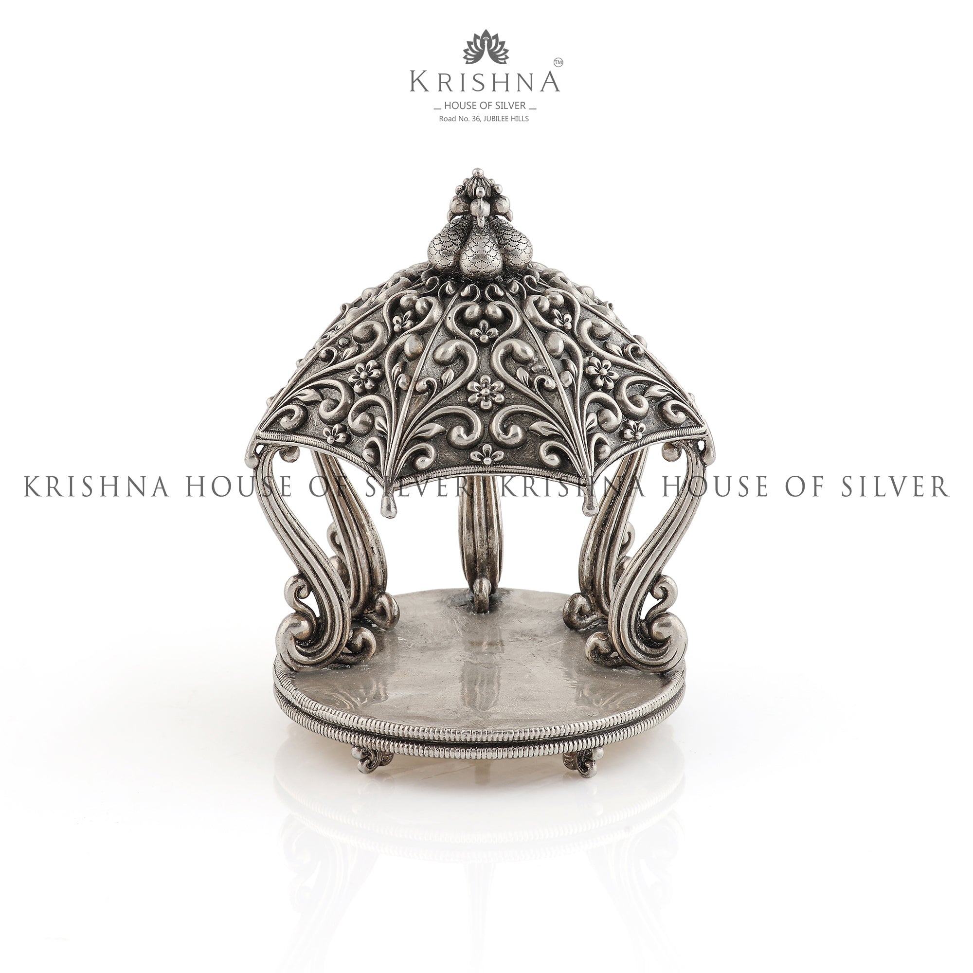 Contemporary Silver Shrine for Home