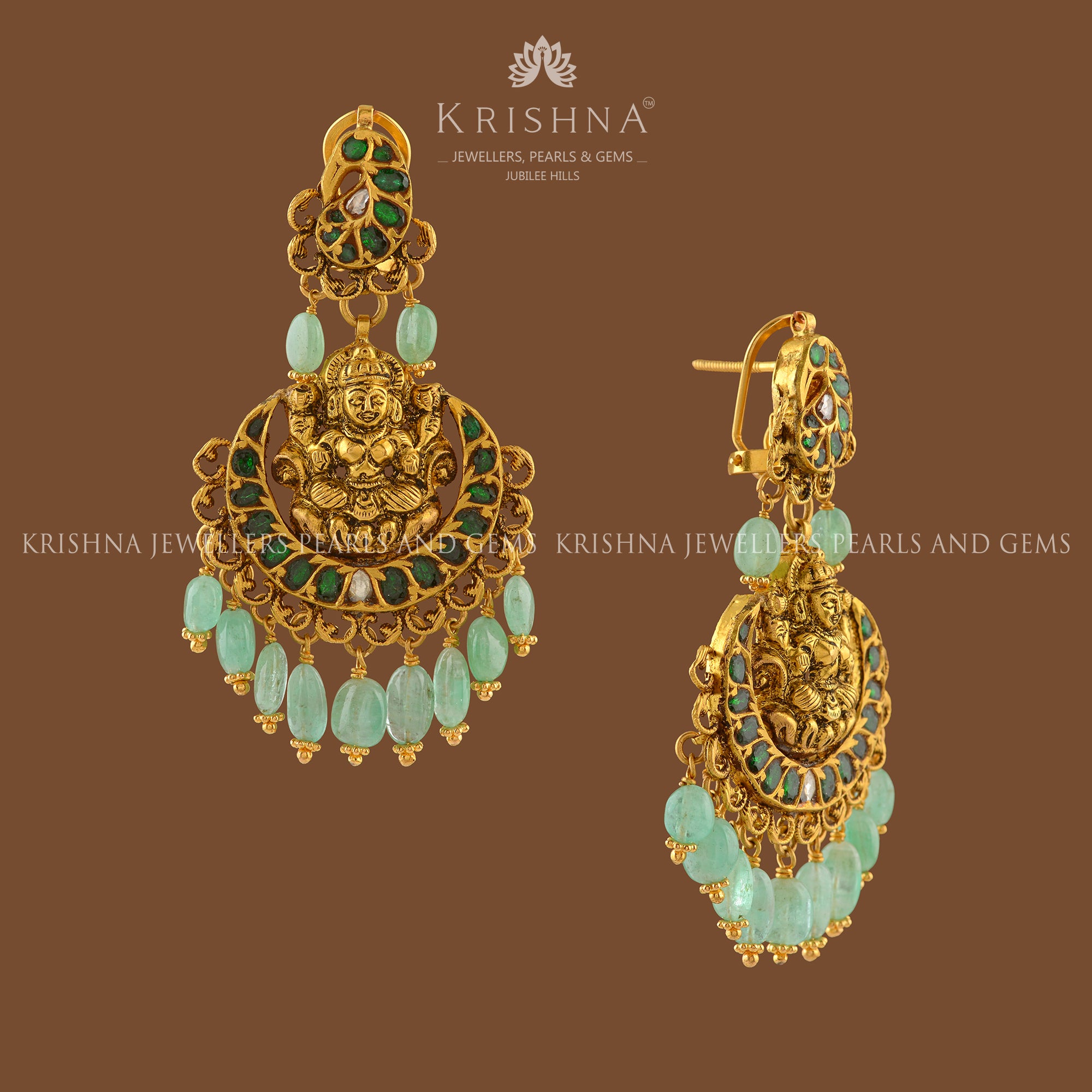 Top more than 112 emerald earrings designs latest