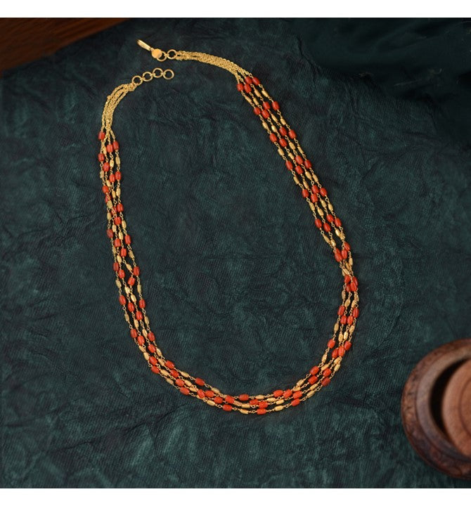 Stand out wherever you go with this Coral Mala