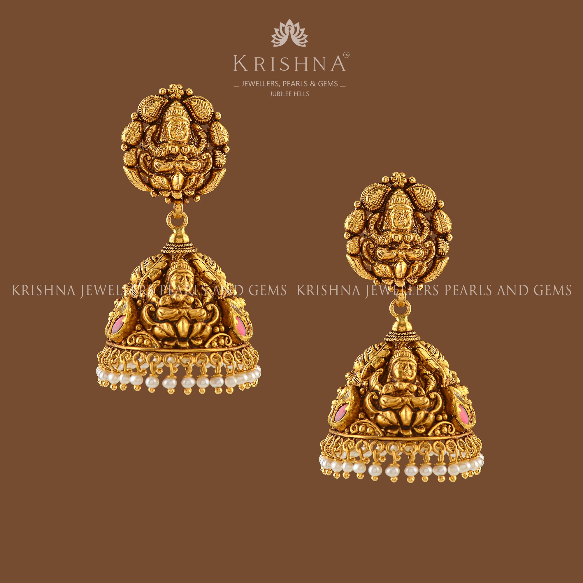 Antic gold hot sale jhumka designs