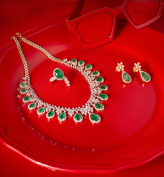 Diamond Necklace Set JDGN0895