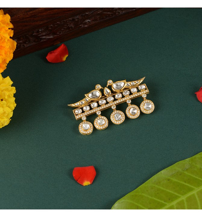 Polki Brooch for Men