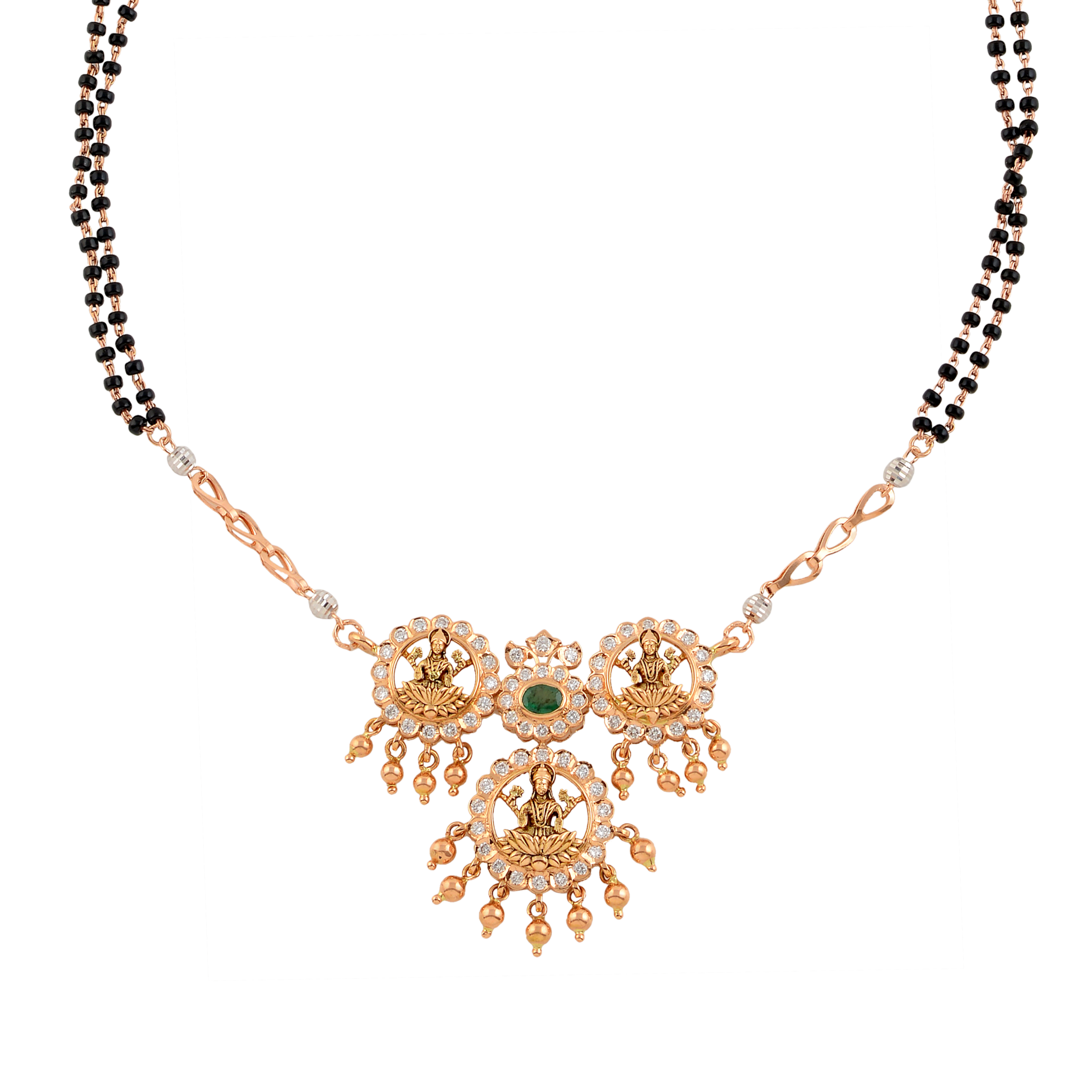 Traditional Mangalsutra with Laxmi Pendant