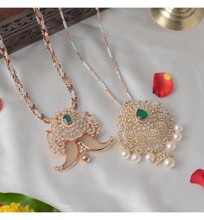 Diamond Pendants for Couple