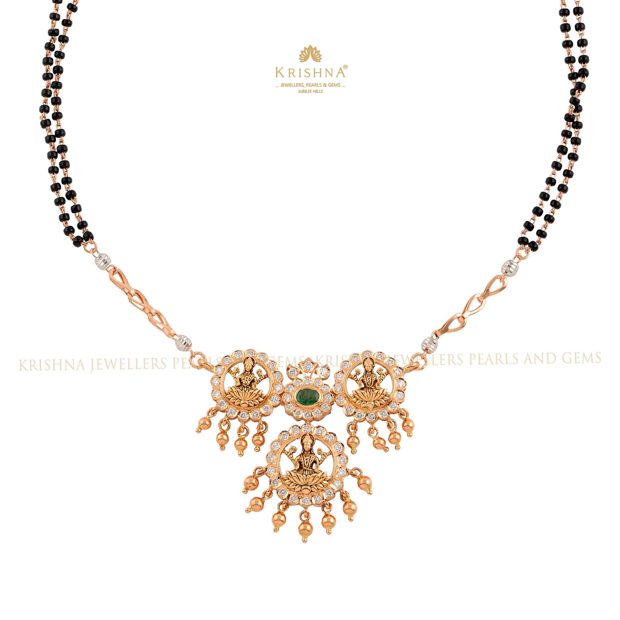 Traditional Mangalsutra with Laxmi Pendant